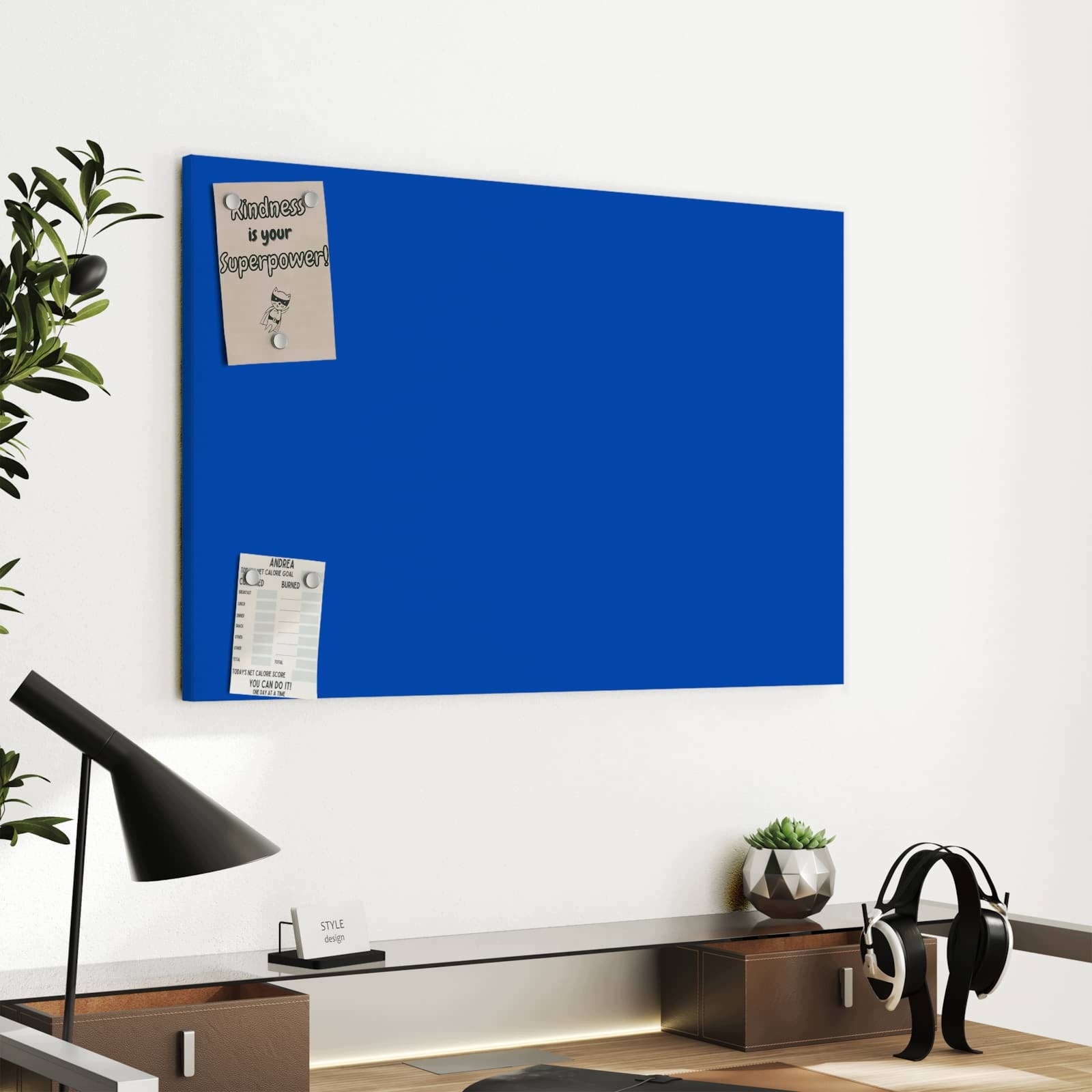 Magnetická tabule – obraz na zeď Tmavě modré pozadí II – motiv 2 | 60 × 40 cm