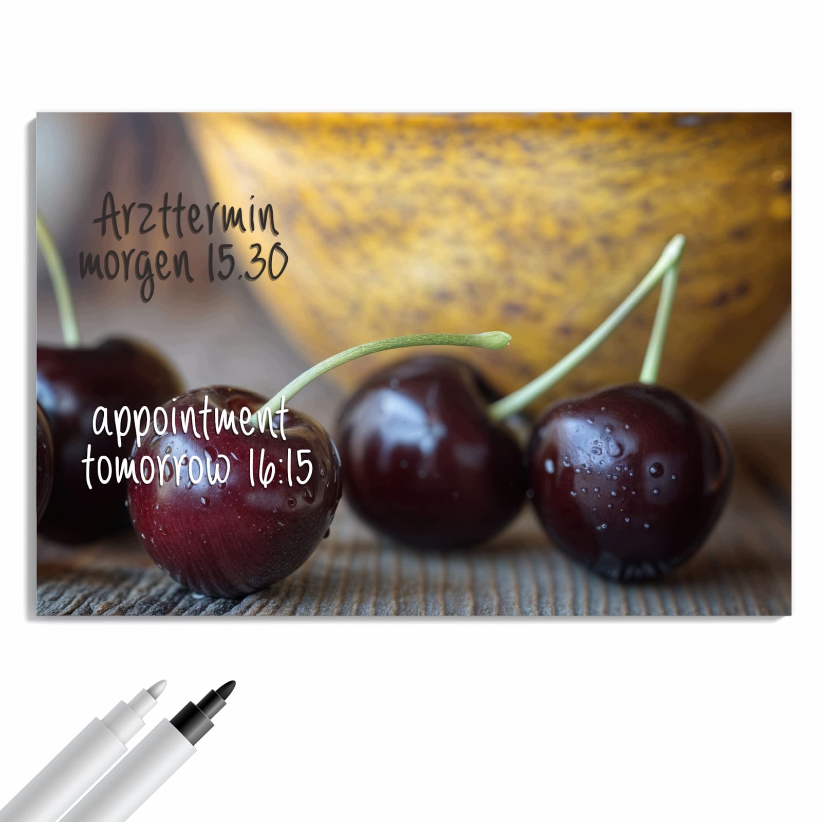 Magnetická tabule – obraz na zeď Sladké třešně | 90 × 60 cm