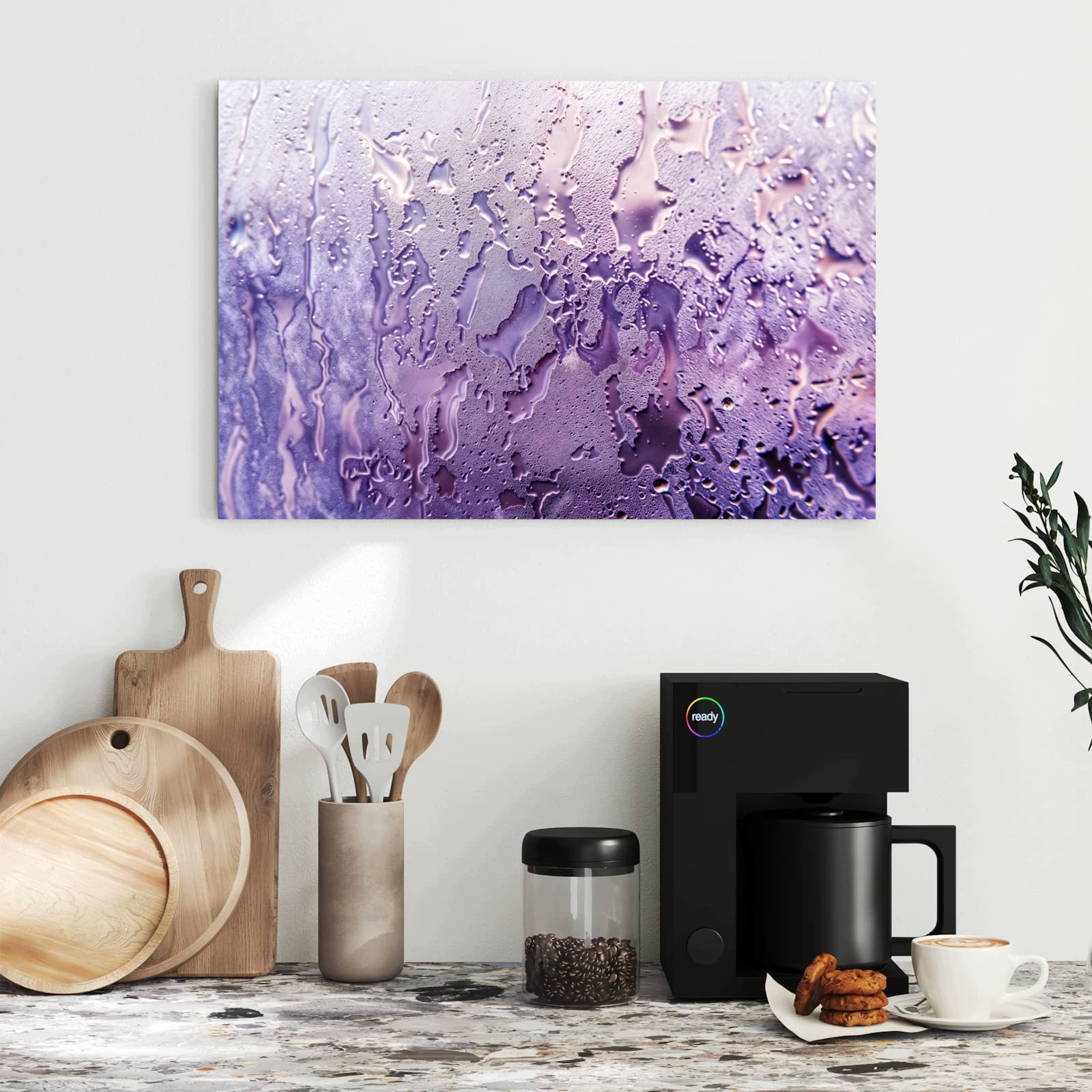 Magnetická tabule – obraz na zeď Kouřová kapka | 60 × 40 cm