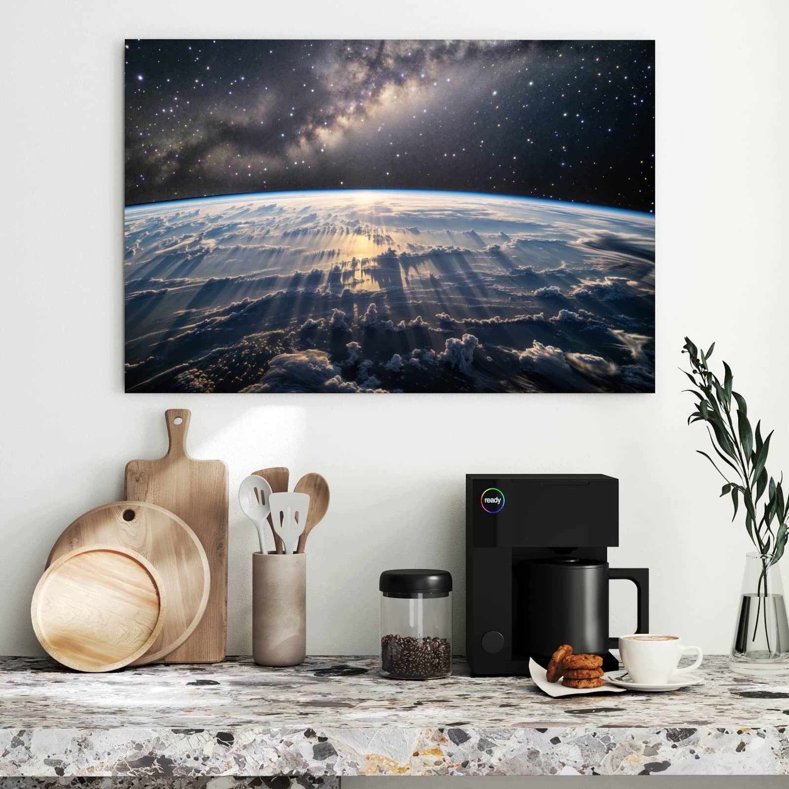 Magnetická tabule – obraz na zeď Vesmírný východ slunce | 90 × 60 cm