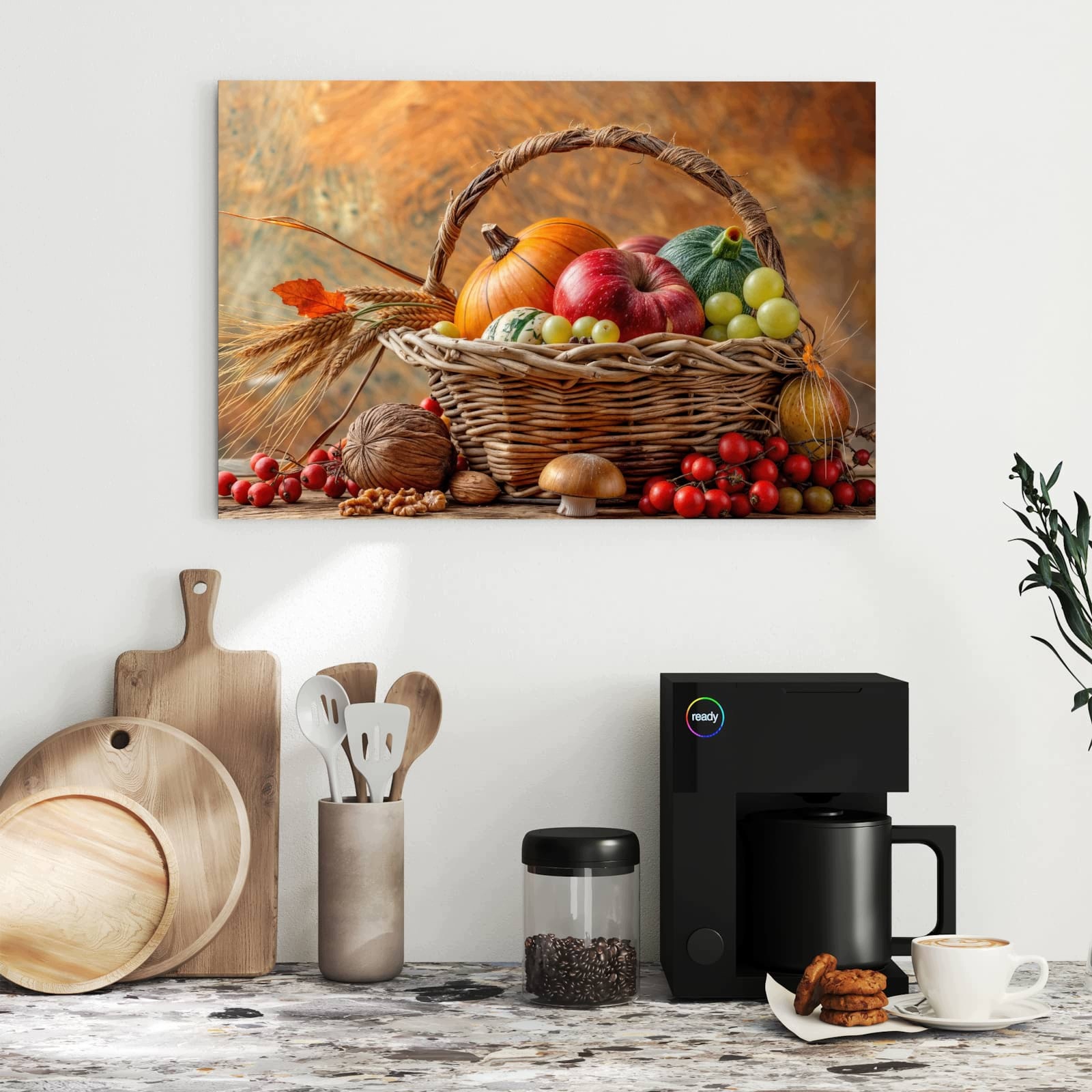 Magnetická tabule – obraz na zeď Podzimní košík | 60 × 40 cm