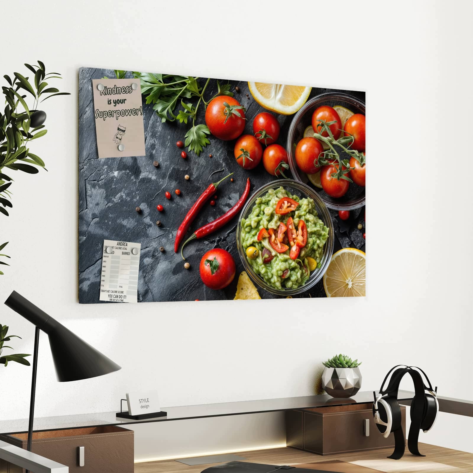 Magnetická tabule – obraz na zeď Čerstvá zelenina | 60 × 40 cm