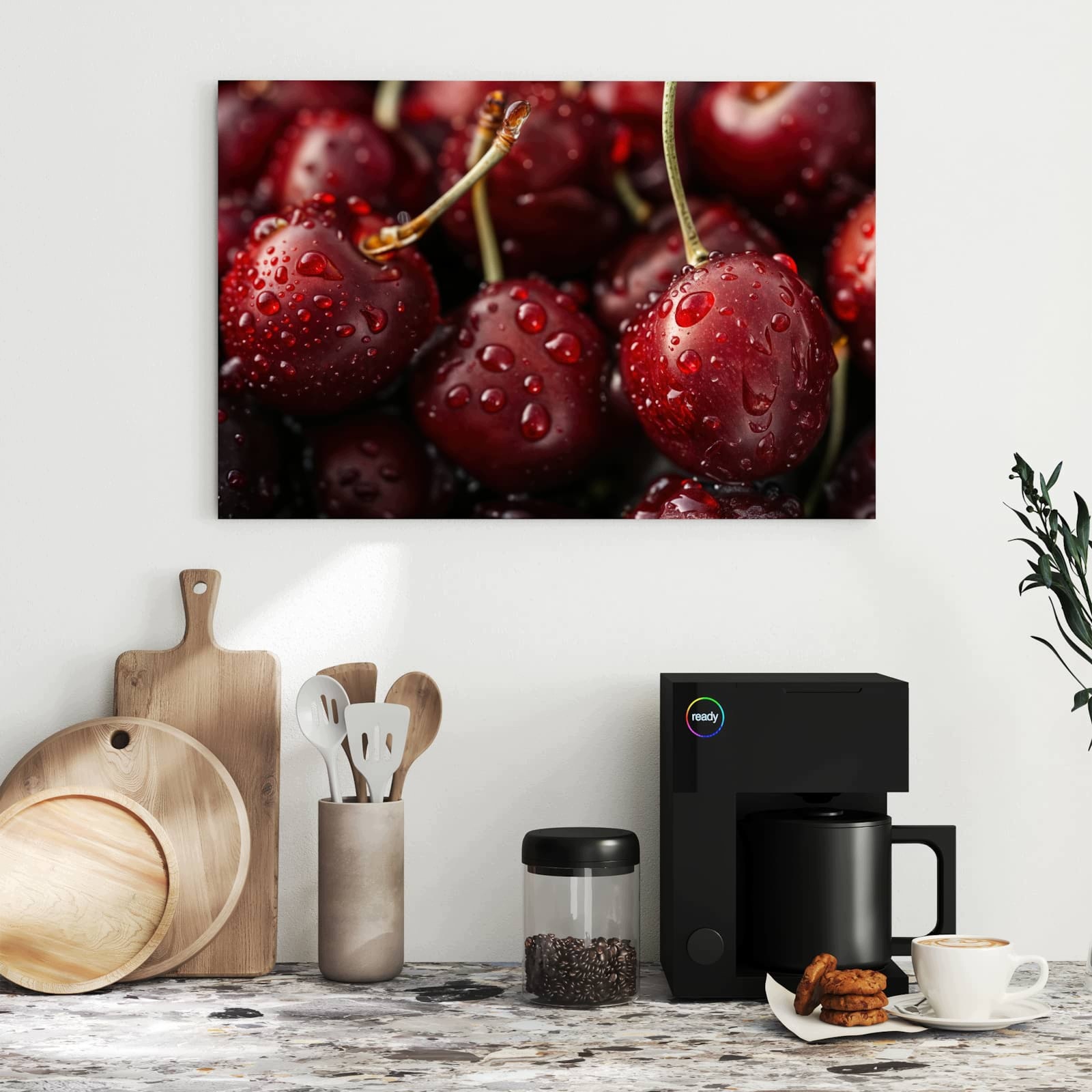 Magnetická tabule – obraz na zeď Zralé třešně | 60 × 40 cm