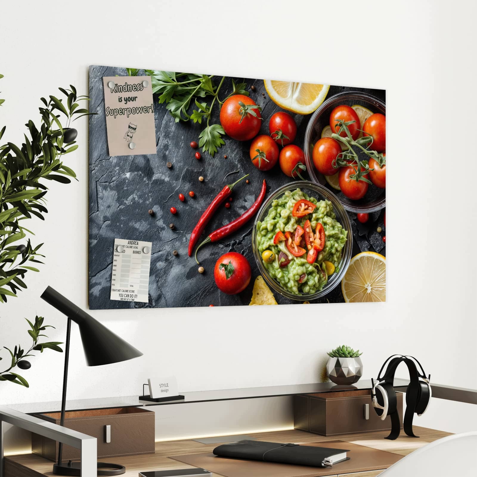 Magnetická tabule – obraz na zeď Čerstvá zelenina | 90 × 60 cm