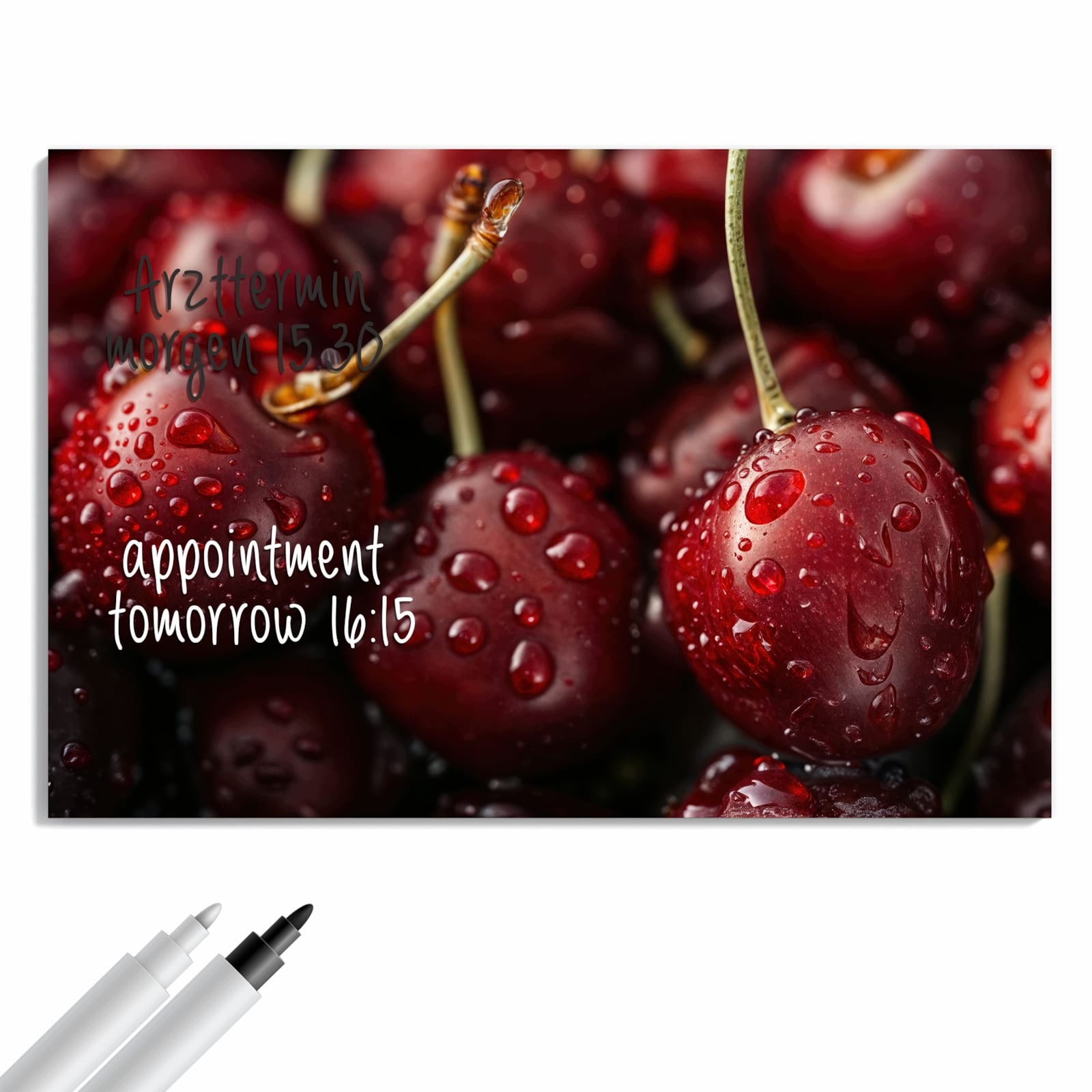 Magnetická tabule – obraz na zeď Zralé třešně | 90 × 60 cm