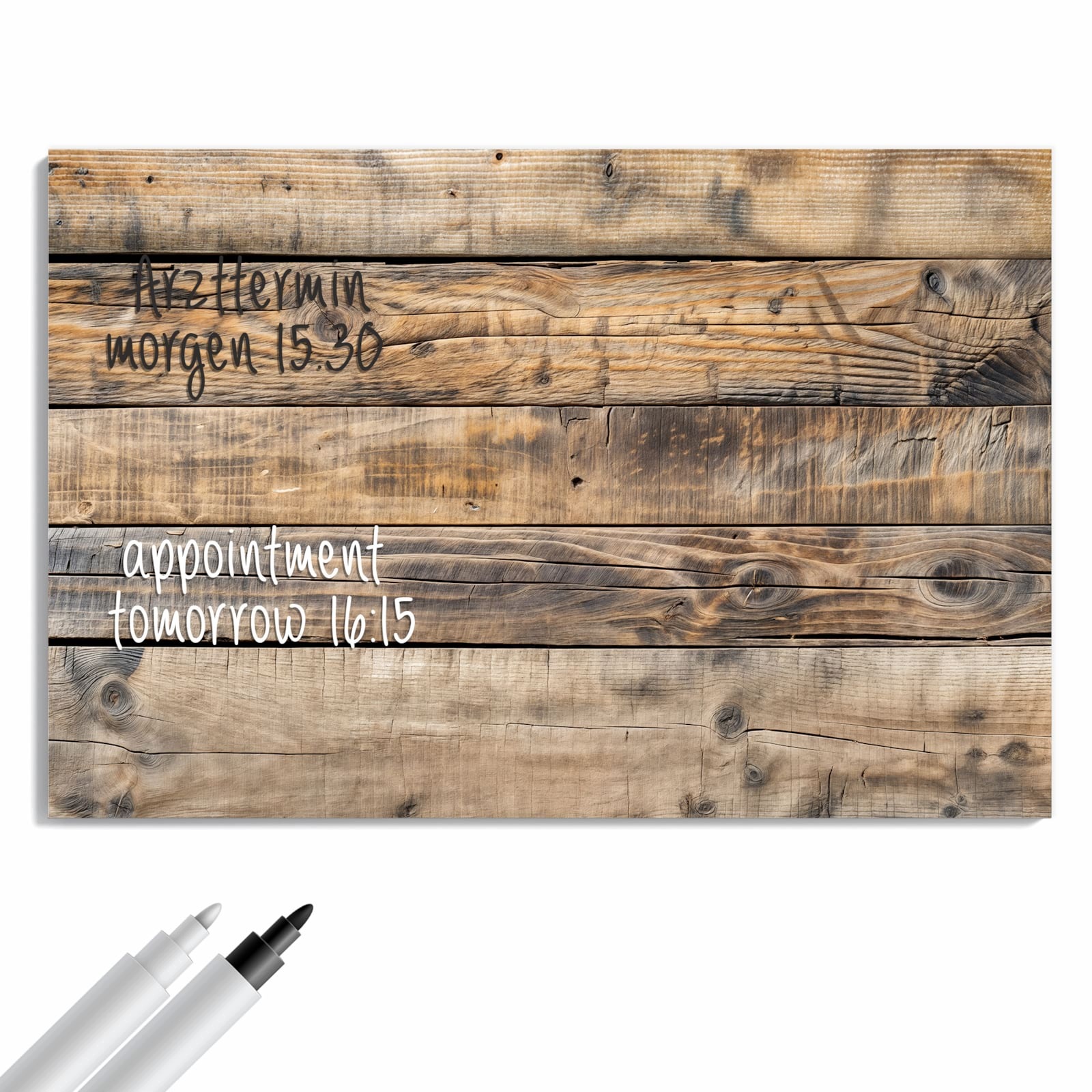Magnetická tabule – obraz na zeď Jemné vrstvy dřeva | 90 × 60 cm