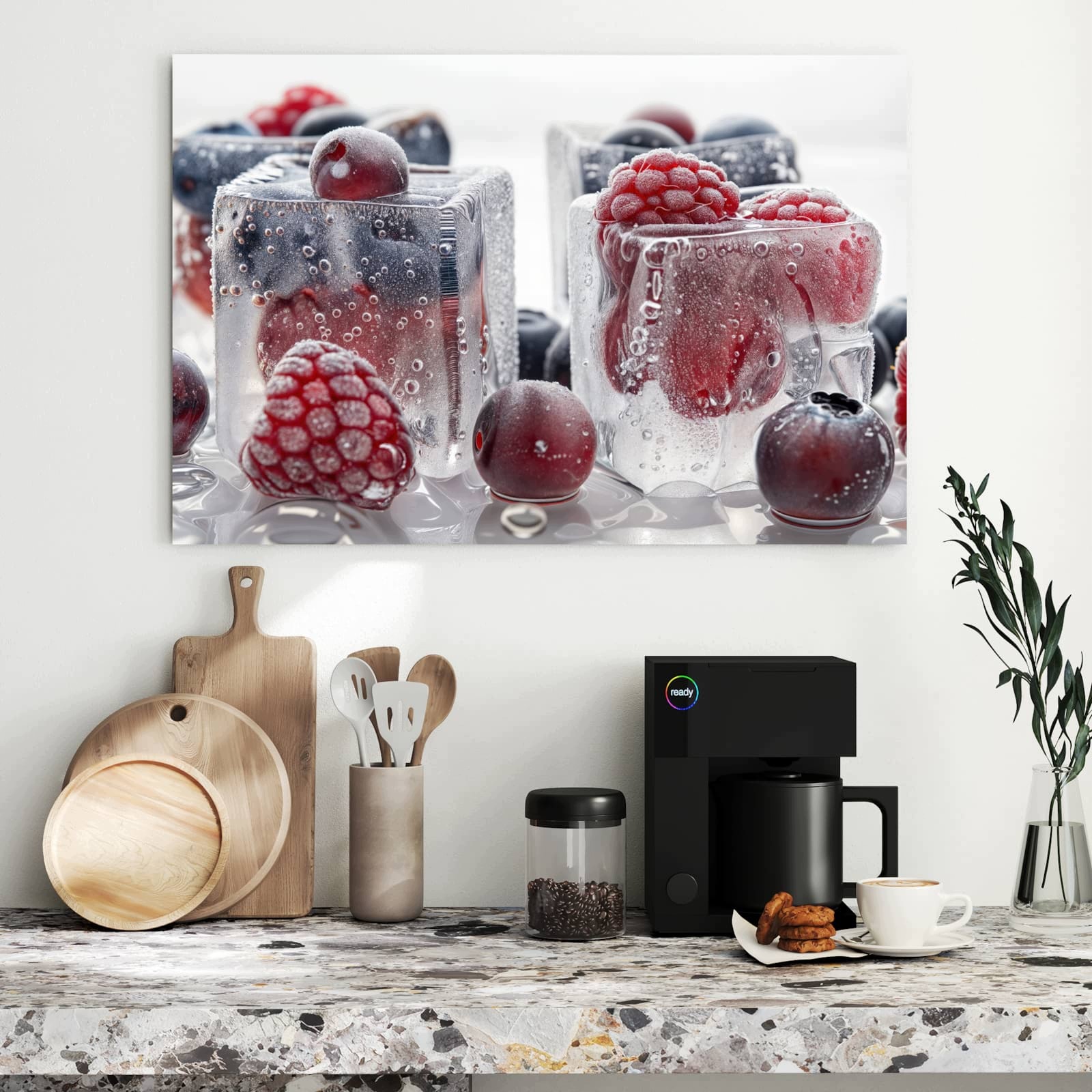 Magnetická tabule – obraz na zeď Mražené bobule | 90 × 60 cm