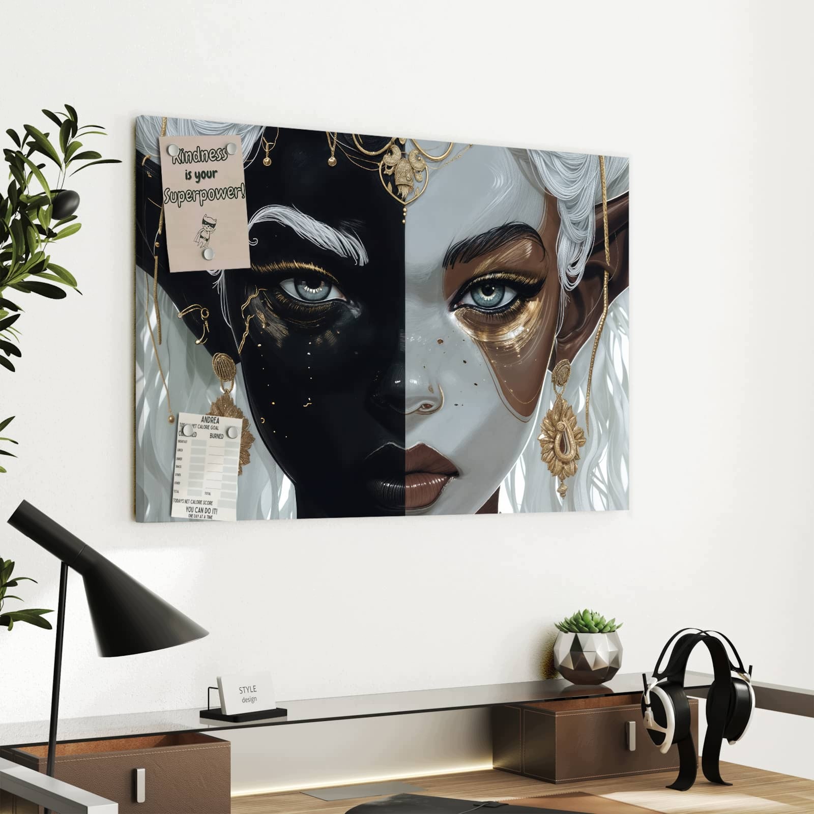 Magnetická tabule – obraz na zeď Dvojitý elf | 60 × 40 cm