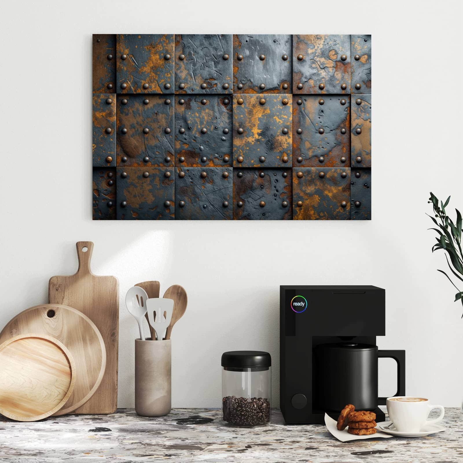 Magnetická tabule – obraz na zeď Vintage železné desky | 60 × 40 cm