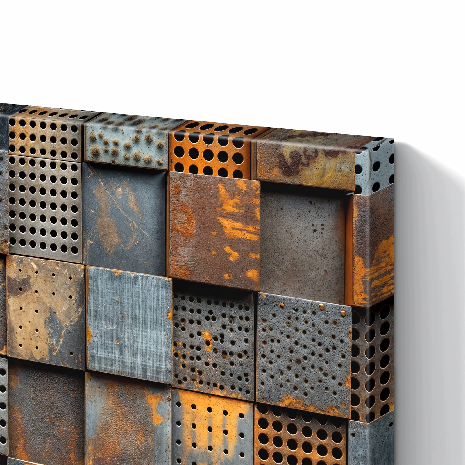 Magnetická tabule – obraz na zeď Perforované kovové desky | 60 × 40 cm