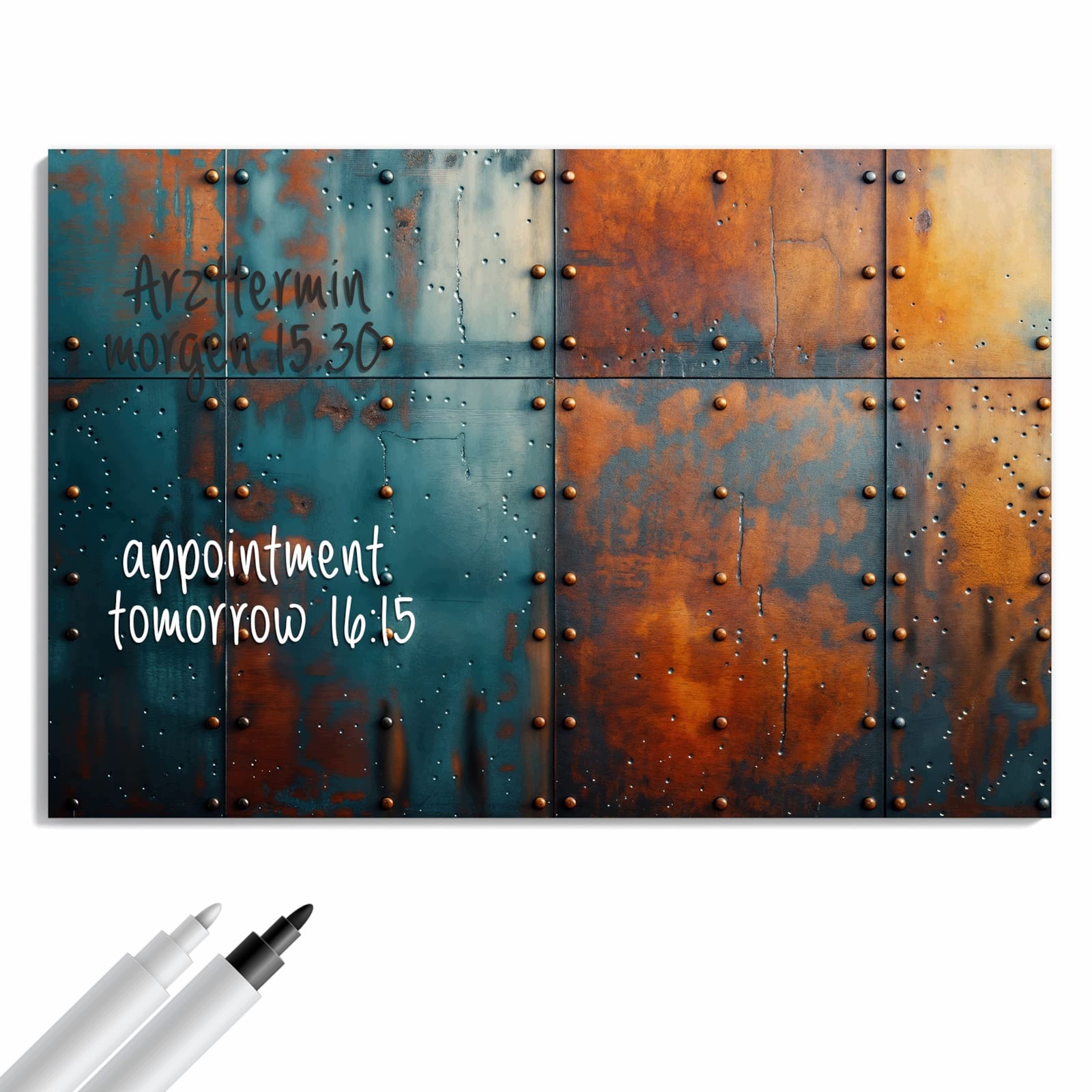 Magnetická tabule – obraz na zeď Industriální design | 60 × 40 cm