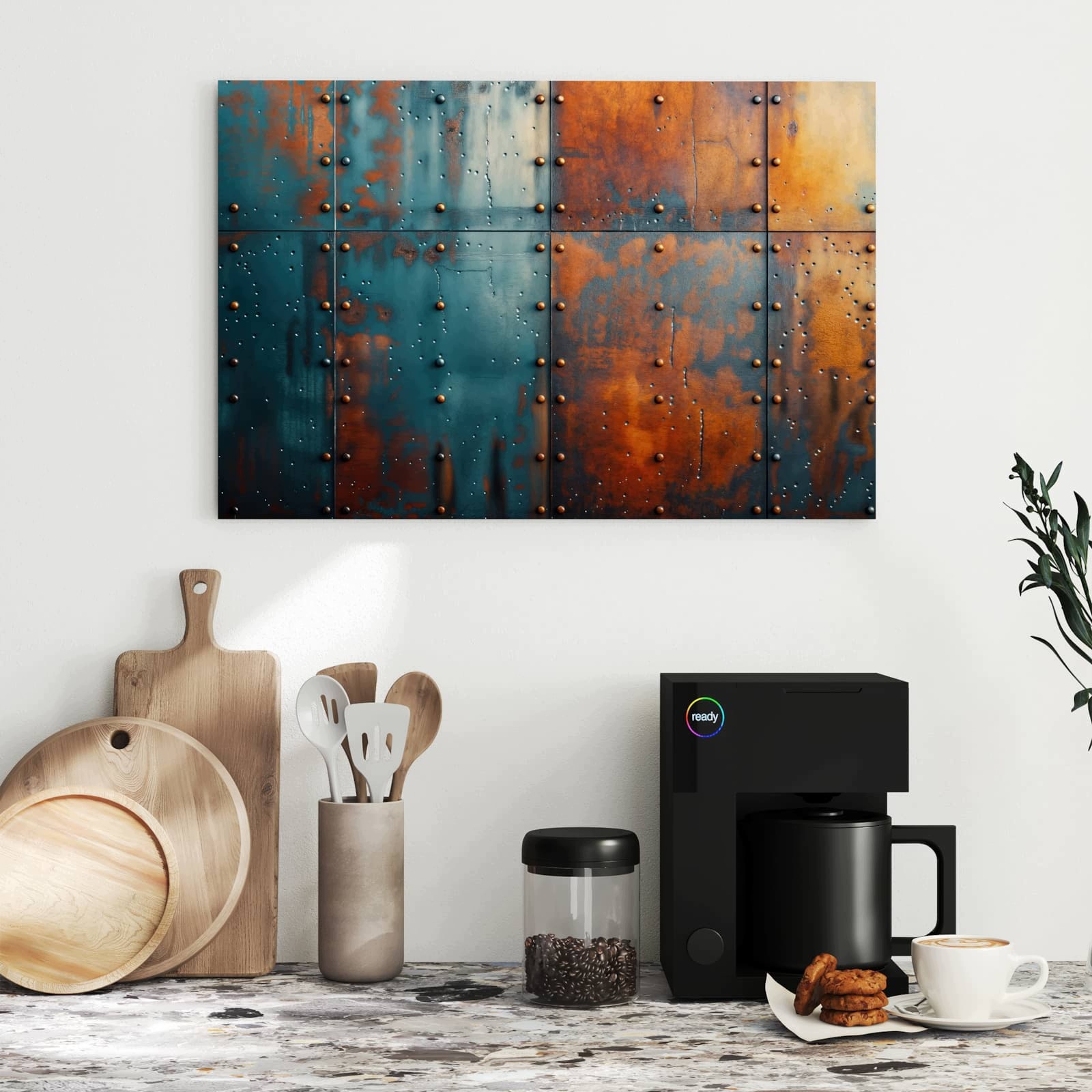 Magnetická tabule – obraz na zeď Industriální design | 60 × 40 cm