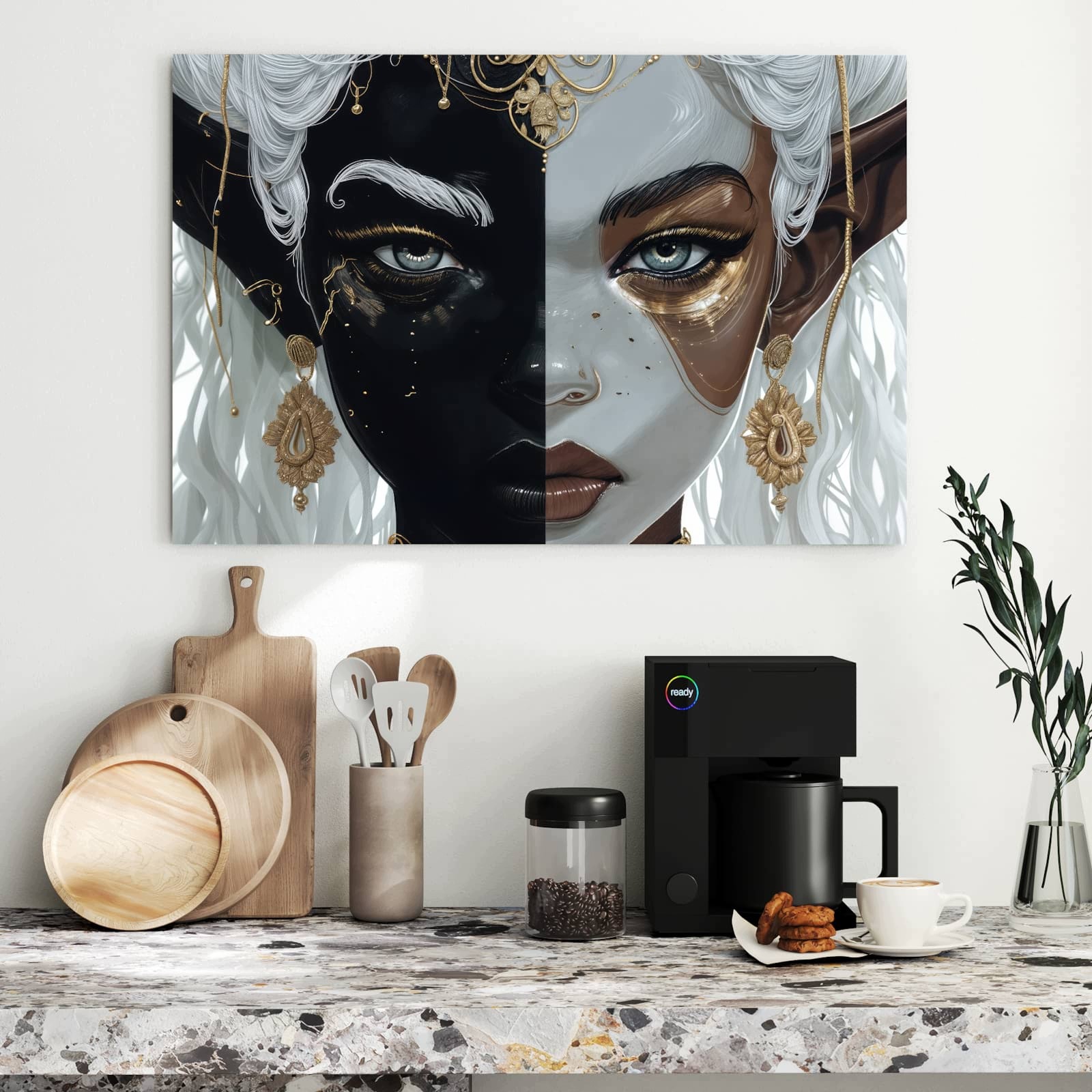 Magnetická tabule – obraz na zeď Dvojitý elf | 90 × 60 cm
