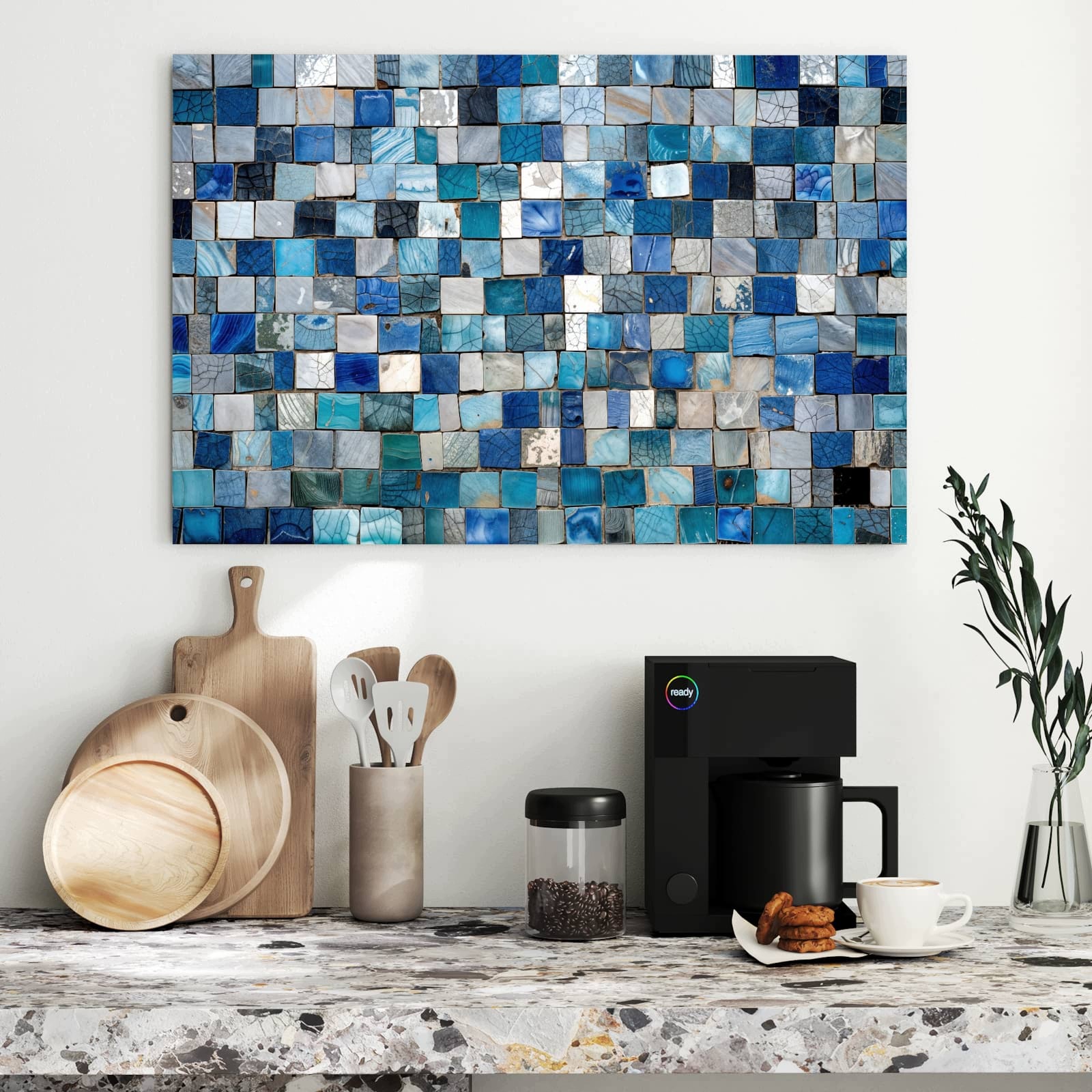 Magnetická tabule – obraz na zeď Mozaikový vzor | 90 × 60 cm