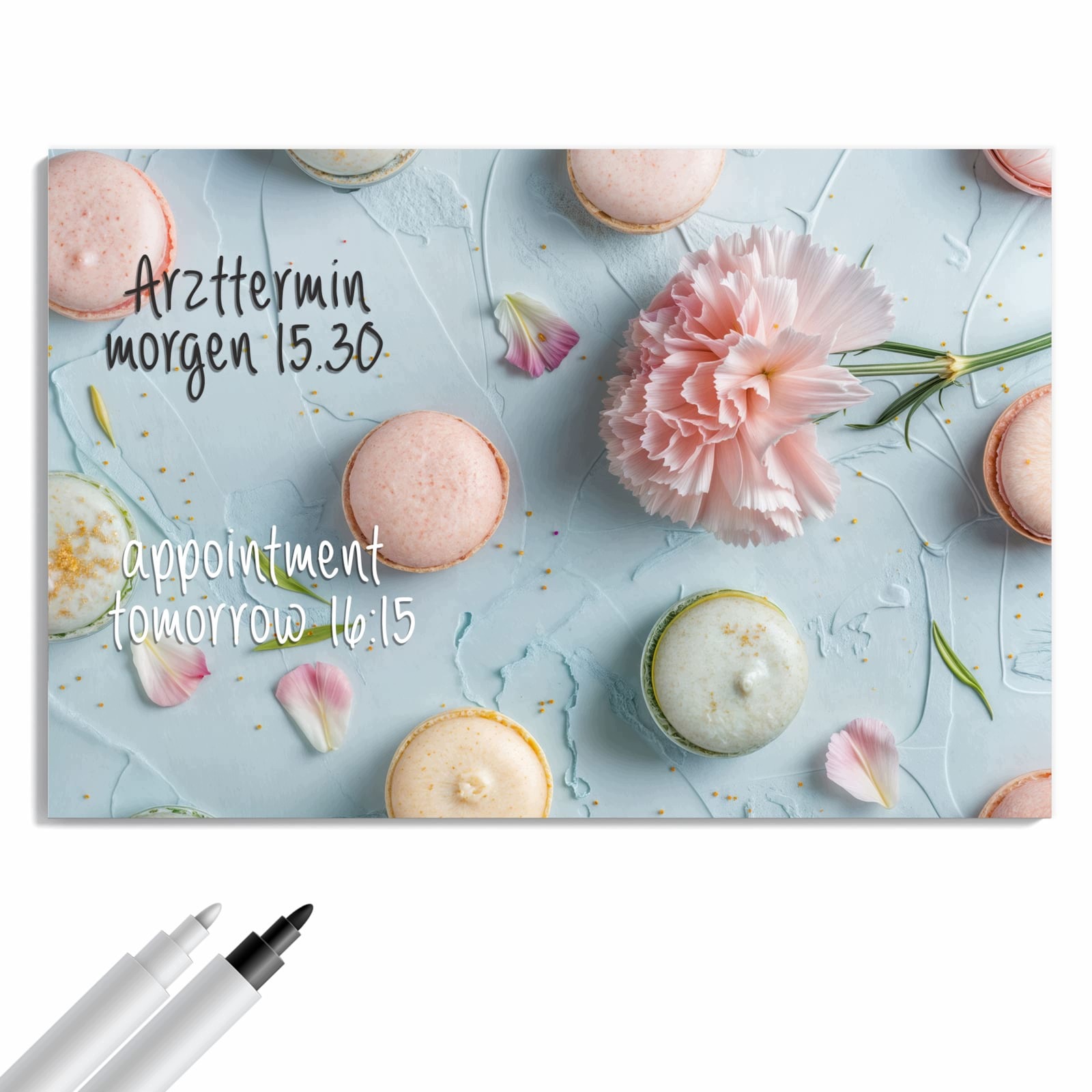 Magnetická tabule – obraz na zeď Francouzské makronky | 90 × 60 cm