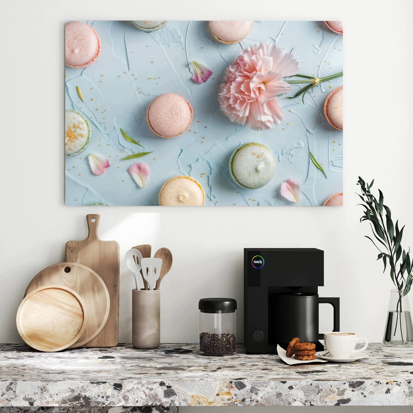 Magnetická tabule – obraz na zeď Francouzské makronky | 90 × 60 cm