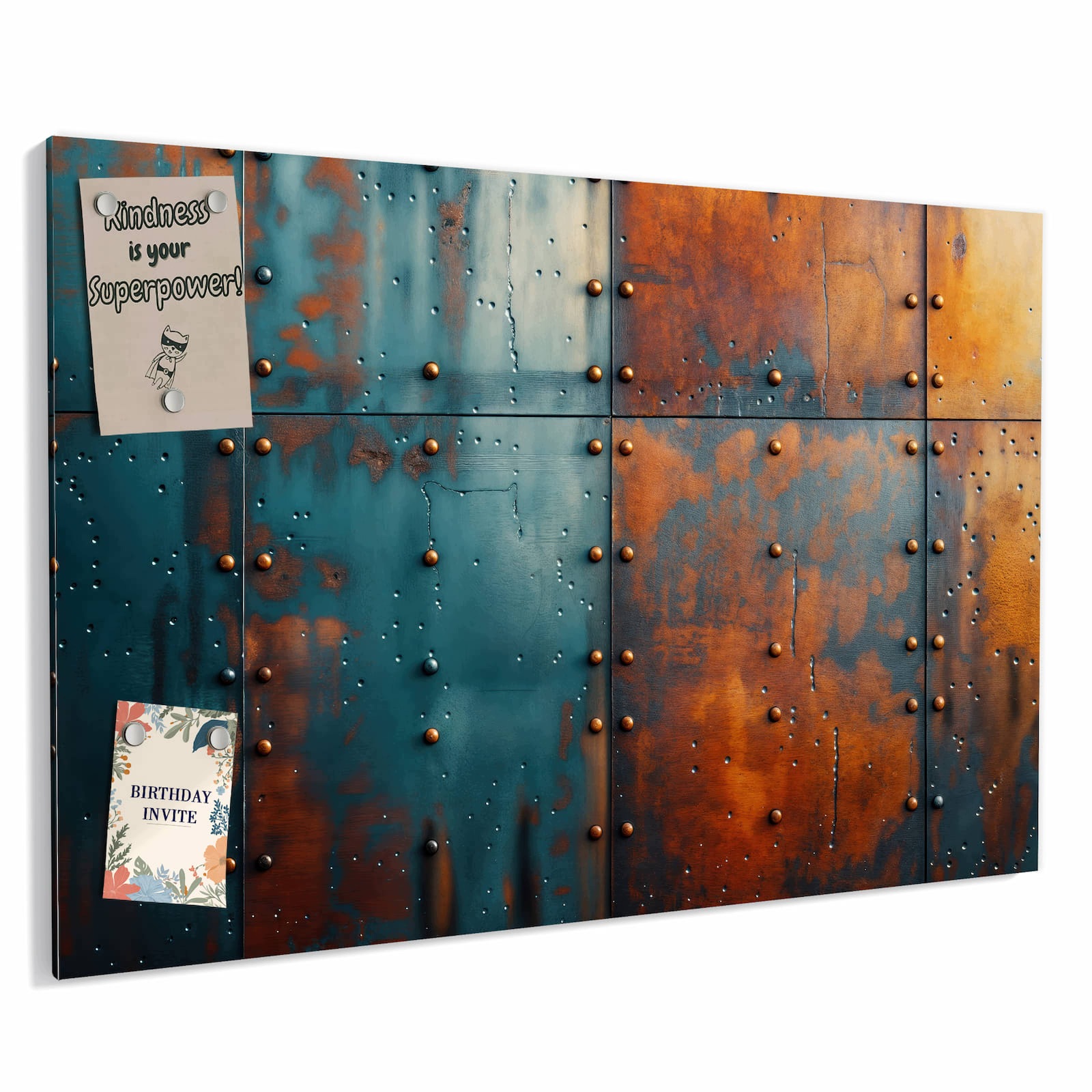 Magnetická tabule – obraz na zeď Industriální design | 90 × 60 cm