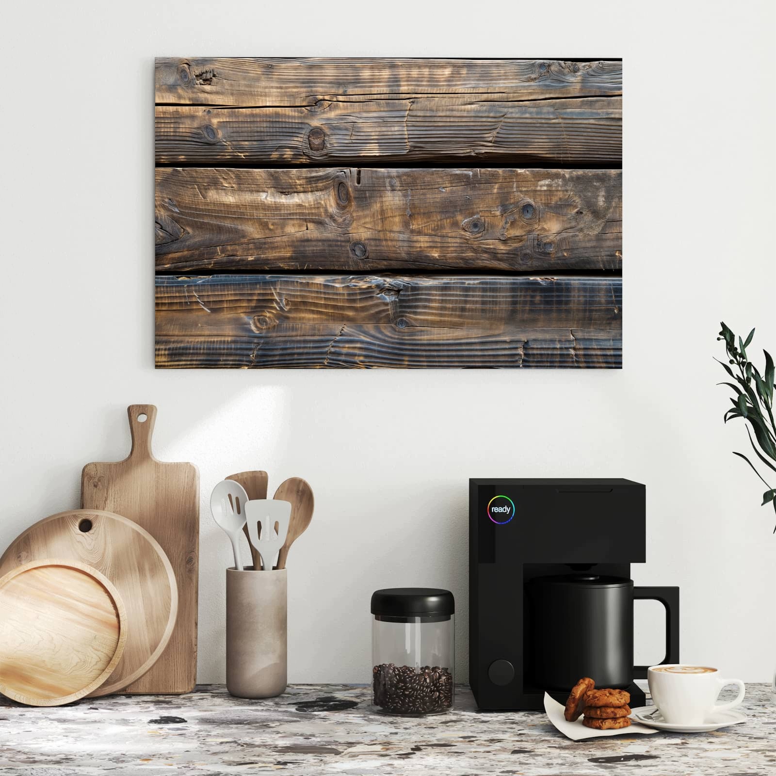 Magnetická tabule – obraz na zeď Stará dřevěná prkna | 60 × 40 cm