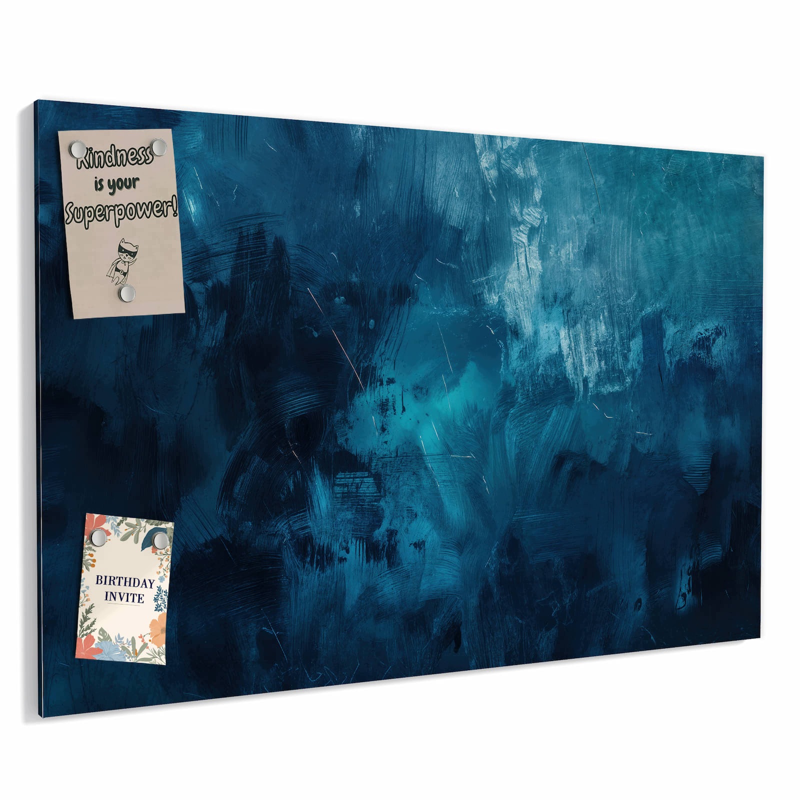 Magnetická tabule – obraz na zeď Abstraktní odstíny modré | 60 × 40 cm