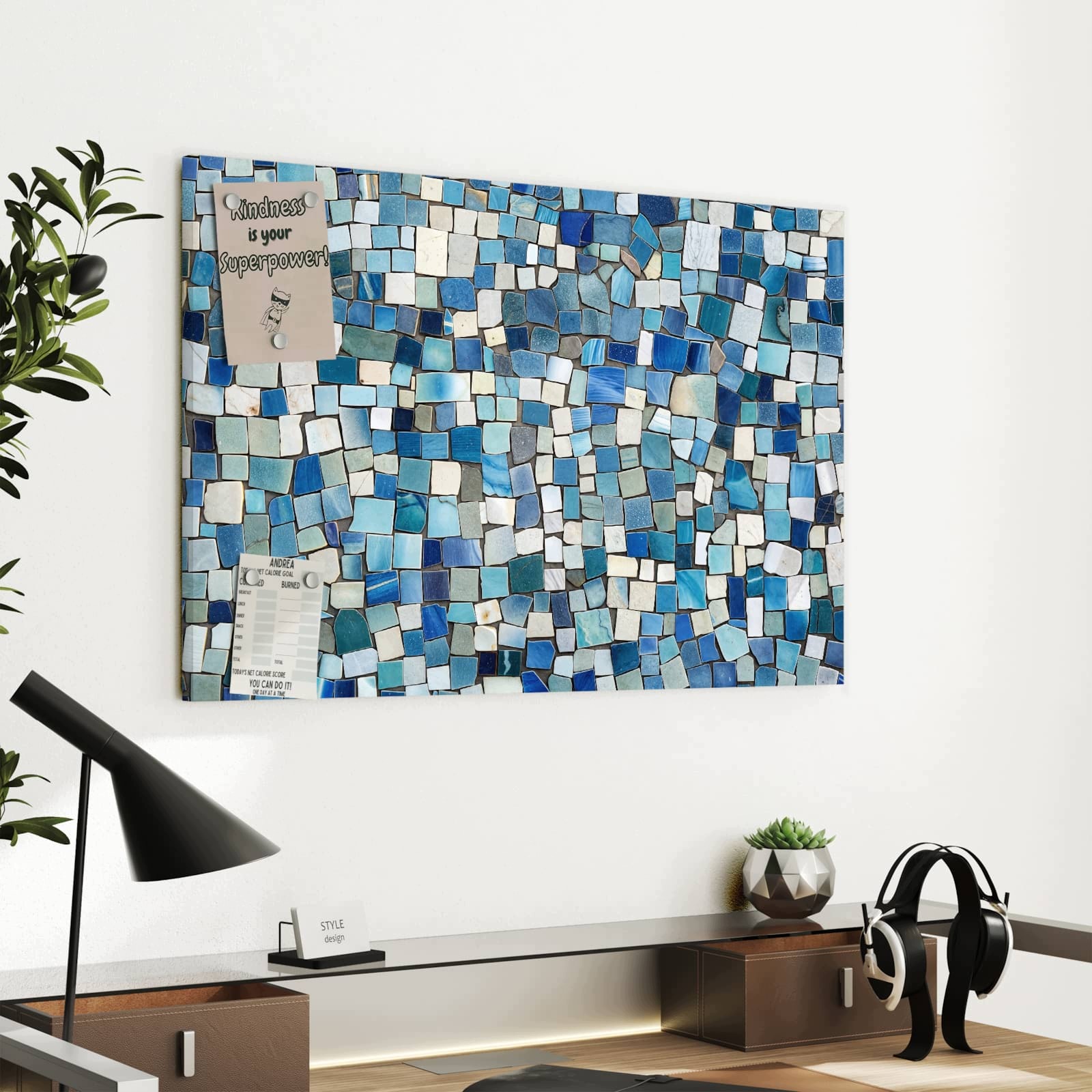 Magnetická tabule – obraz na zeď Barevný vzor dlaždic | 60 × 40 cm
