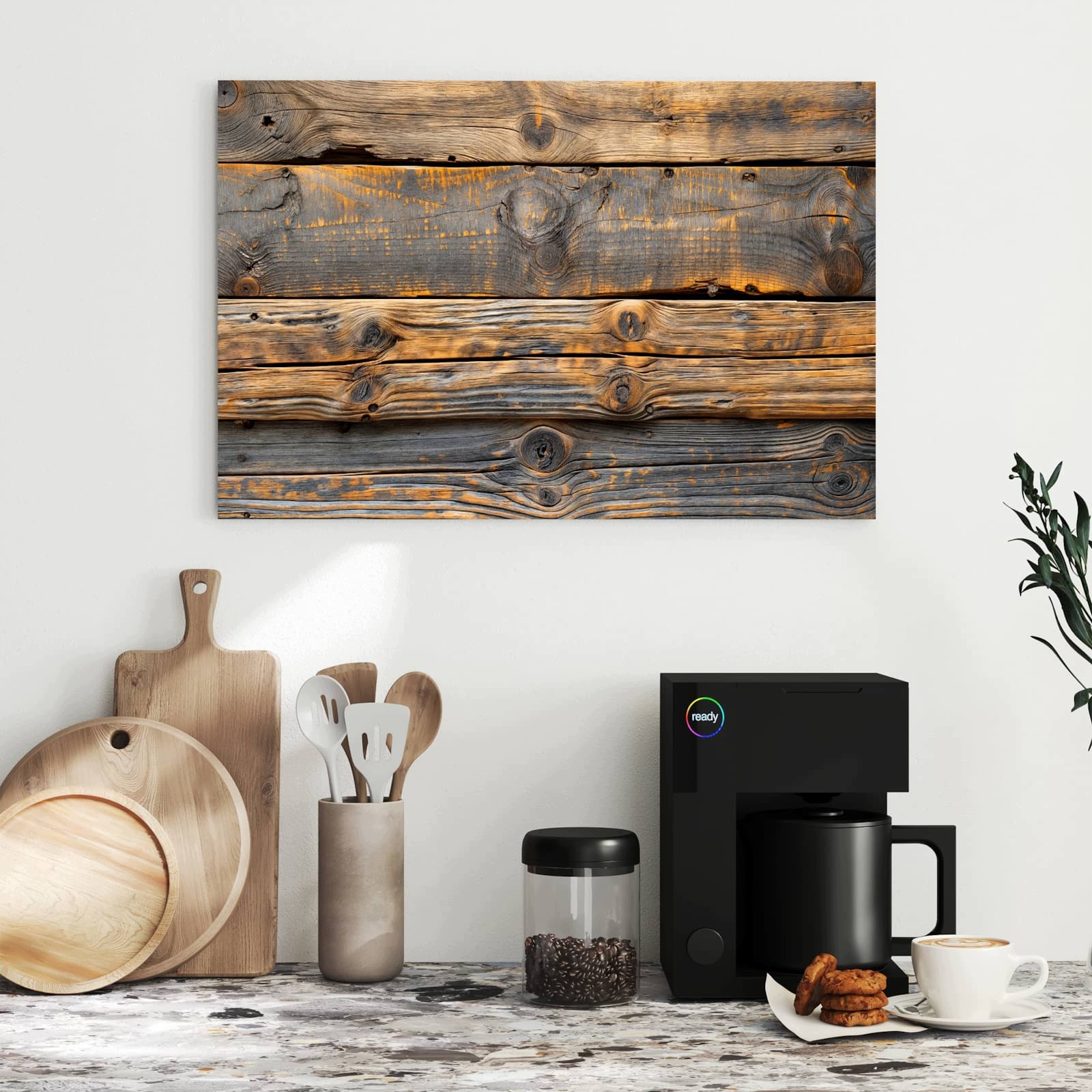 Magnetická tabule – obraz na zeď Rustikální prkna | 60 × 40 cm