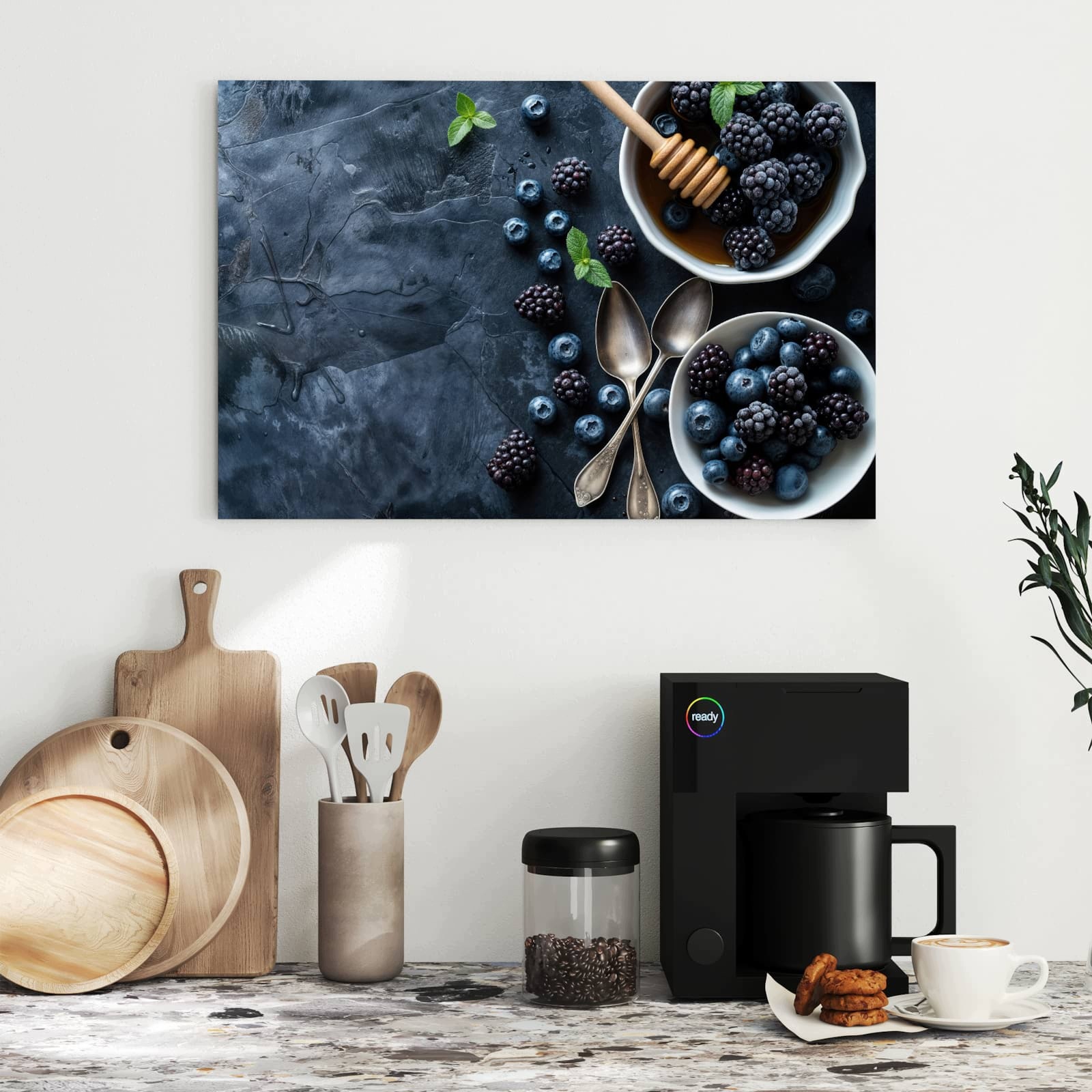 Magnetická tabule – obraz na zeď Zátiší s bobulemi | 60 × 40 cm