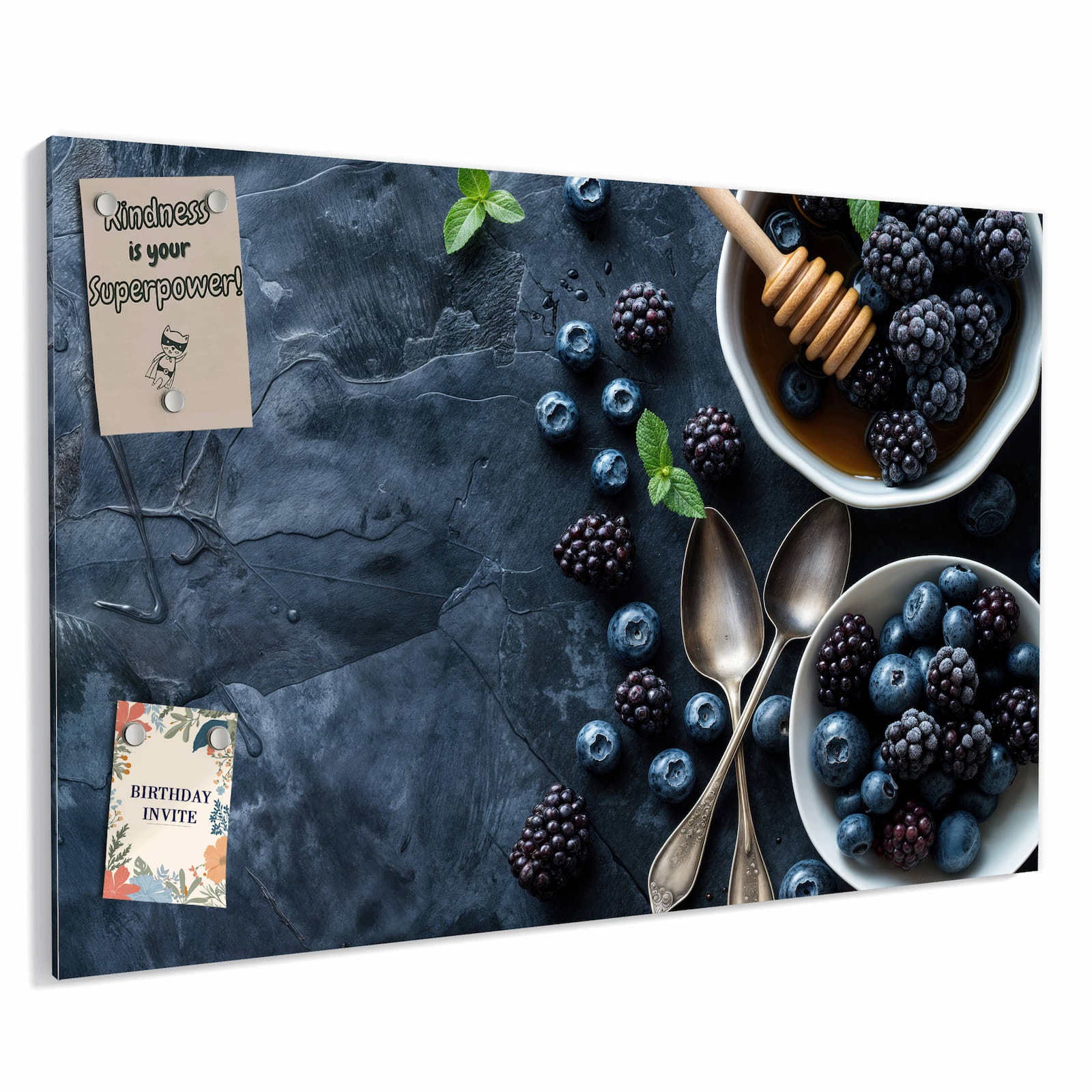 Magnetická tabule – obraz na zeď Zátiší s bobulemi | 60 × 40 cm