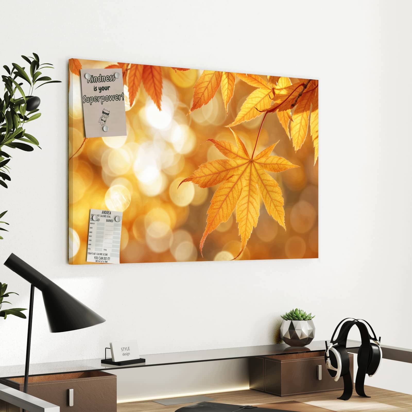Magnetická tabule – obraz na zeď Zářivý podzim | 60 × 40 cm