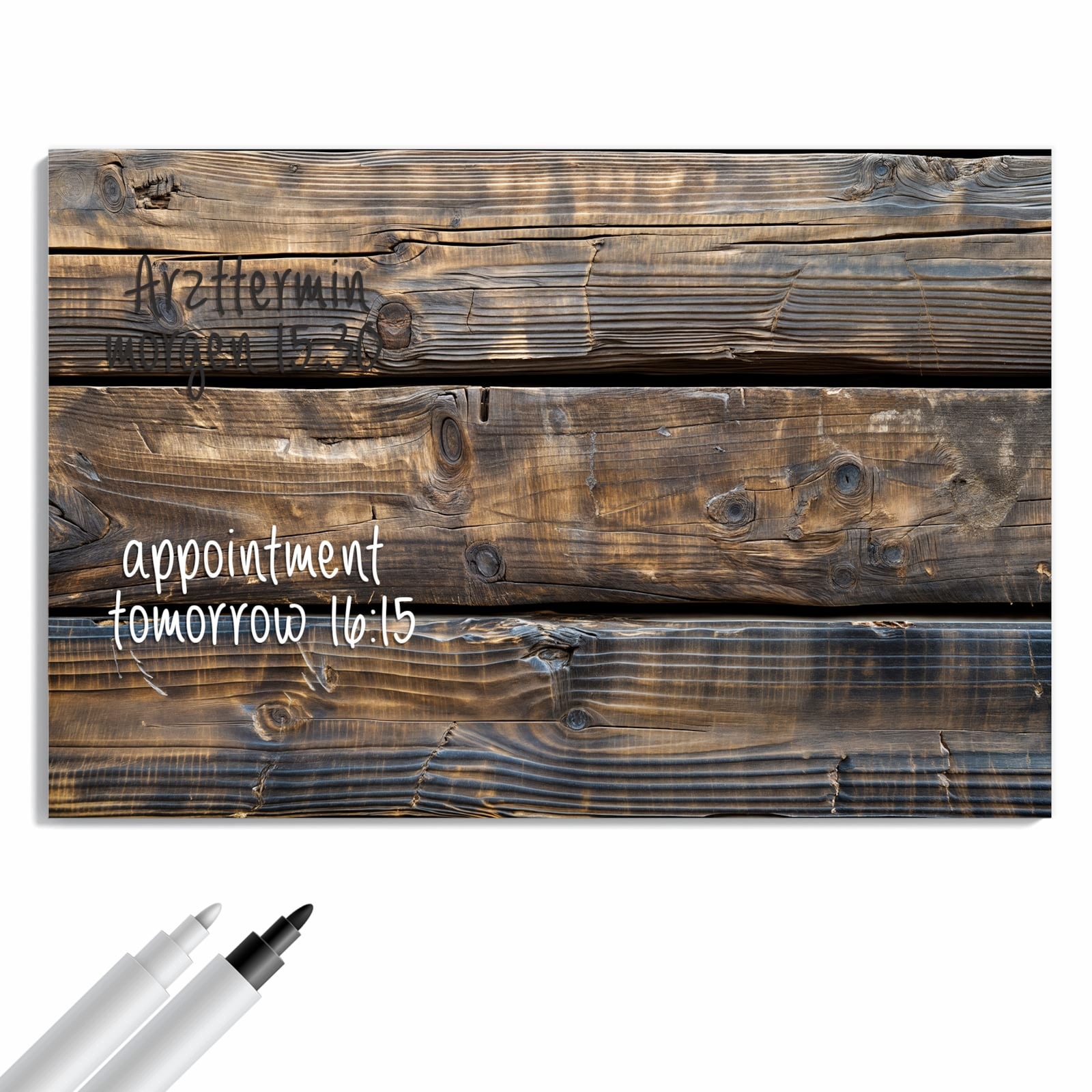 Magnetická tabule – obraz na zeď Stará dřevěná prkna | 90 × 60 cm