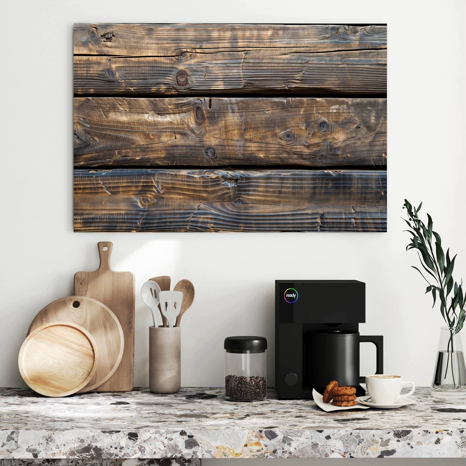 Magnetická tabule – obraz na zeď Stará dřevěná prkna | 90 × 60 cm
