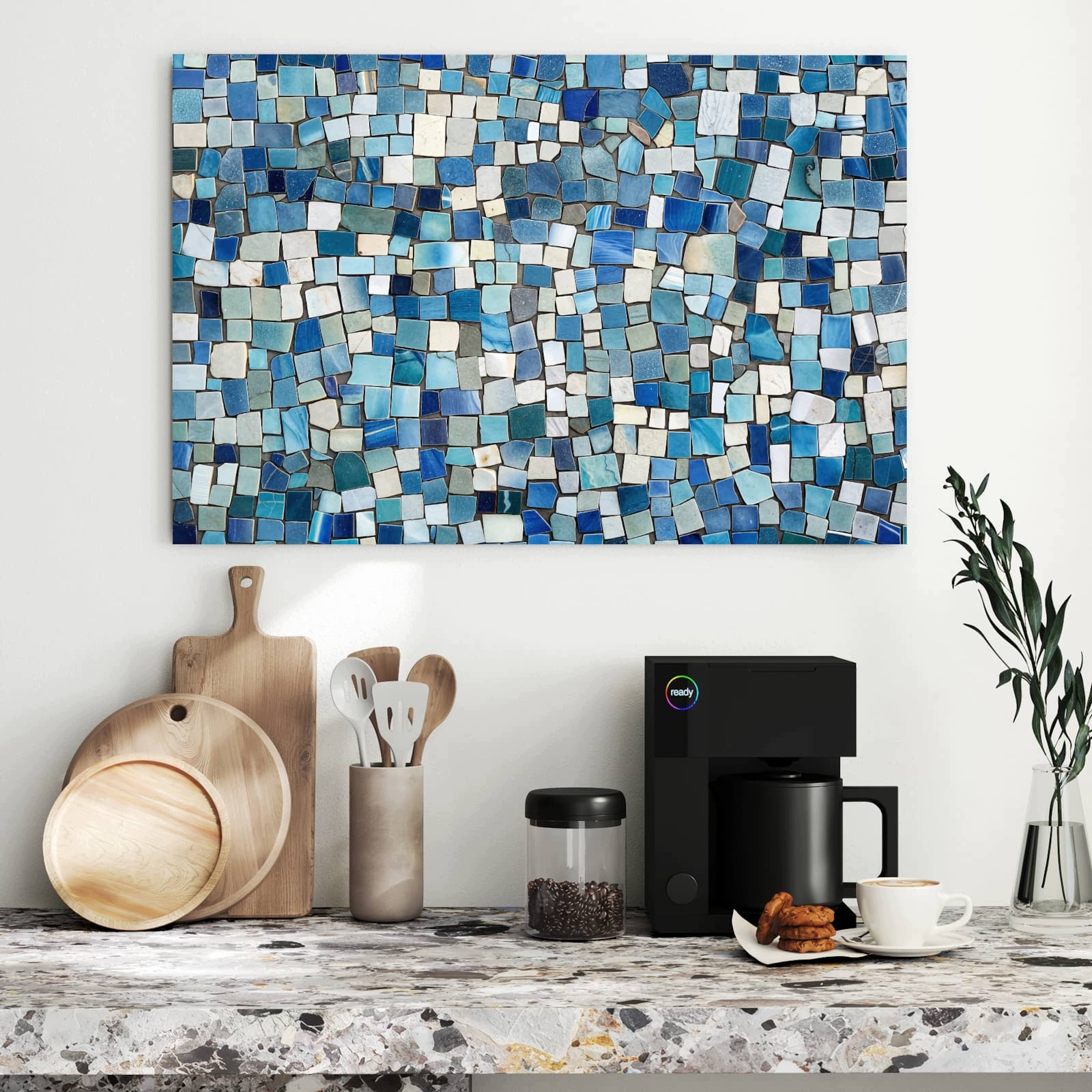 Magnetická tabule – obraz na zeď Barevný vzor dlaždic | 90 × 60 cm