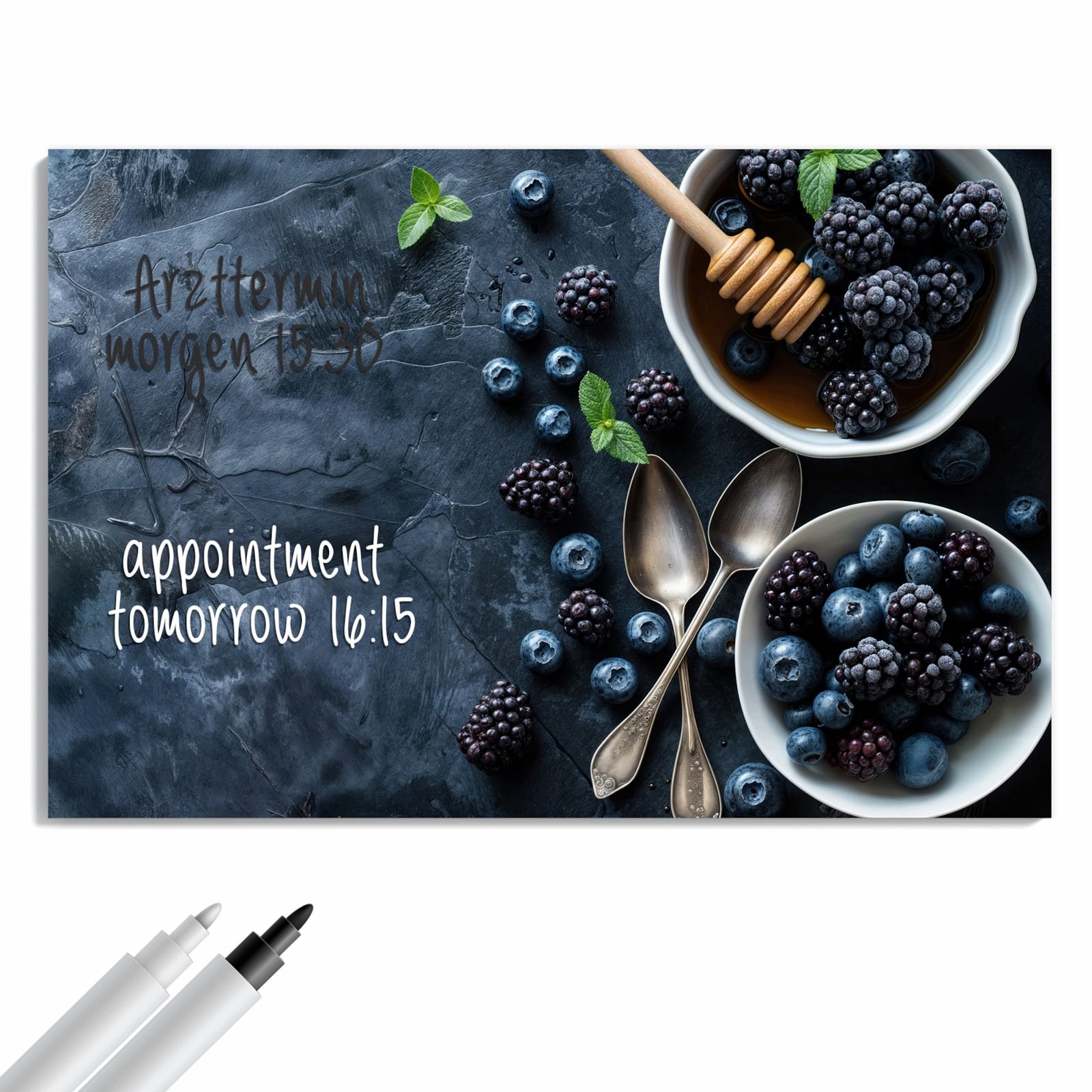 Magnetická tabule – obraz na zeď Zátiší s bobulemi | 90 × 60 cm