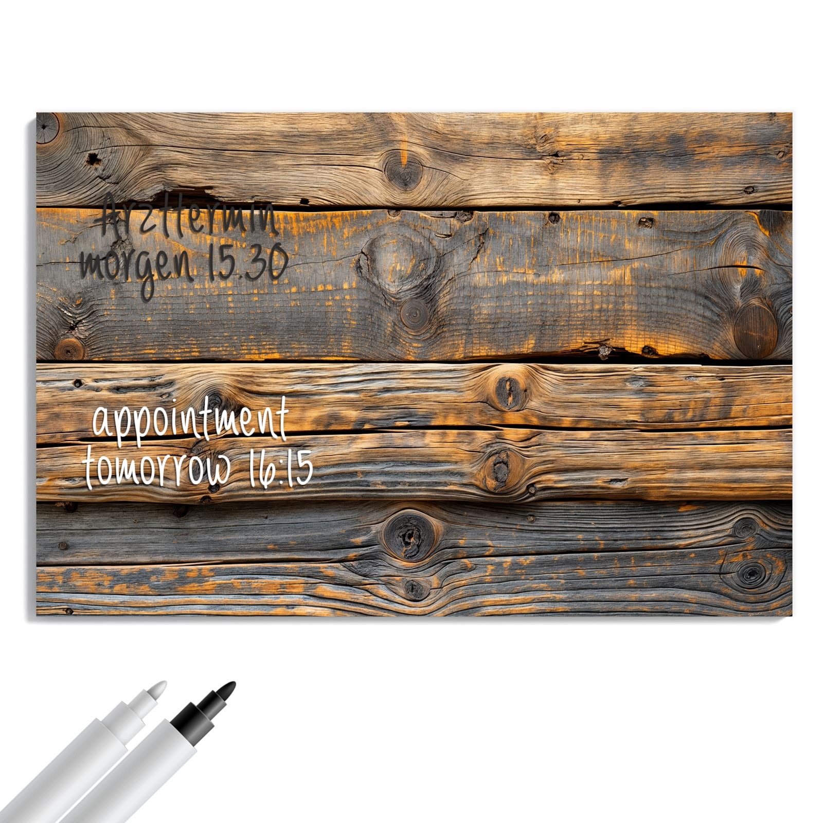 Magnetická tabule – obraz na zeď Rustikální prkna | 90 × 60 cm
