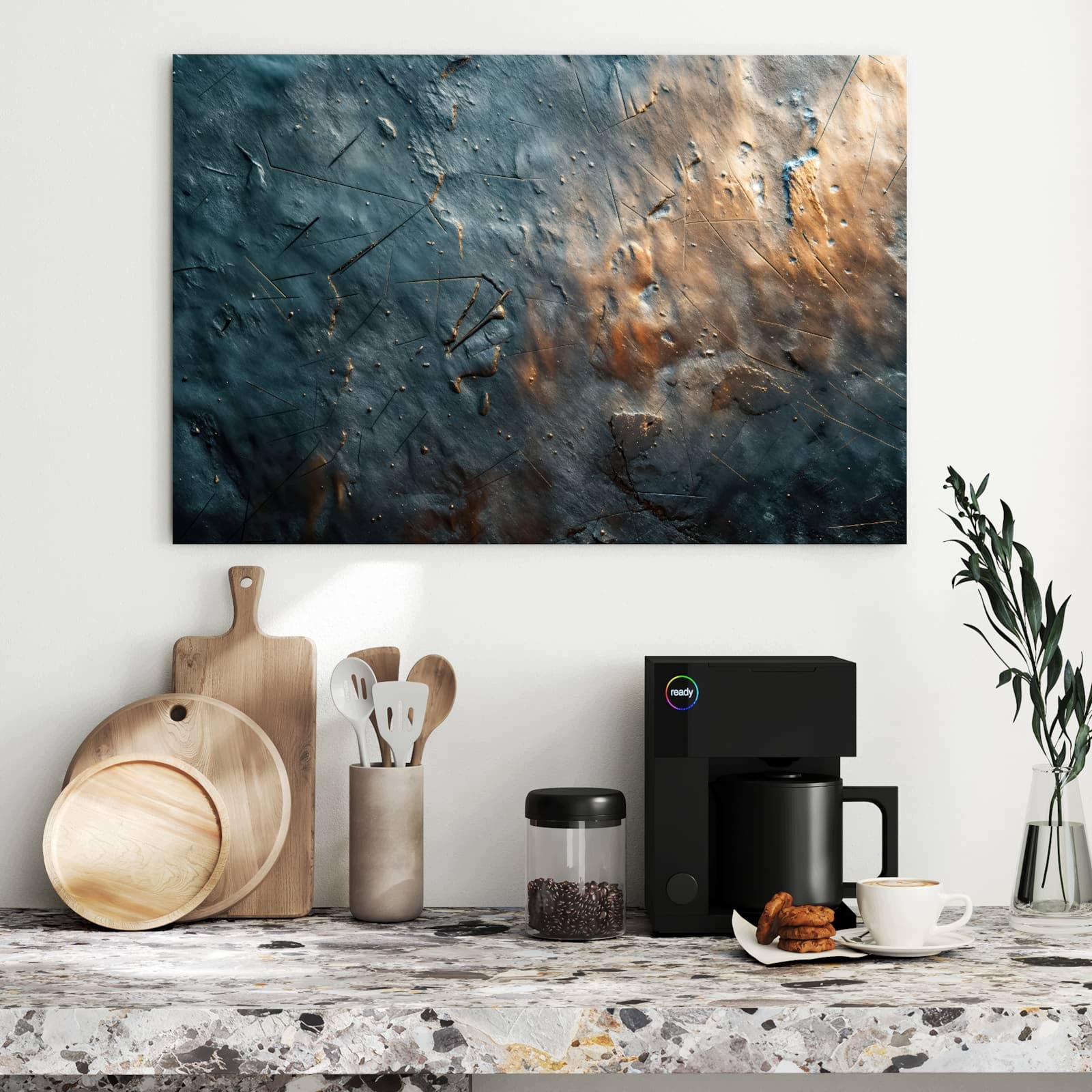 Magnetická tabule – obraz na zeď Kovový povrch – motiv 1 | 90 × 60 cm