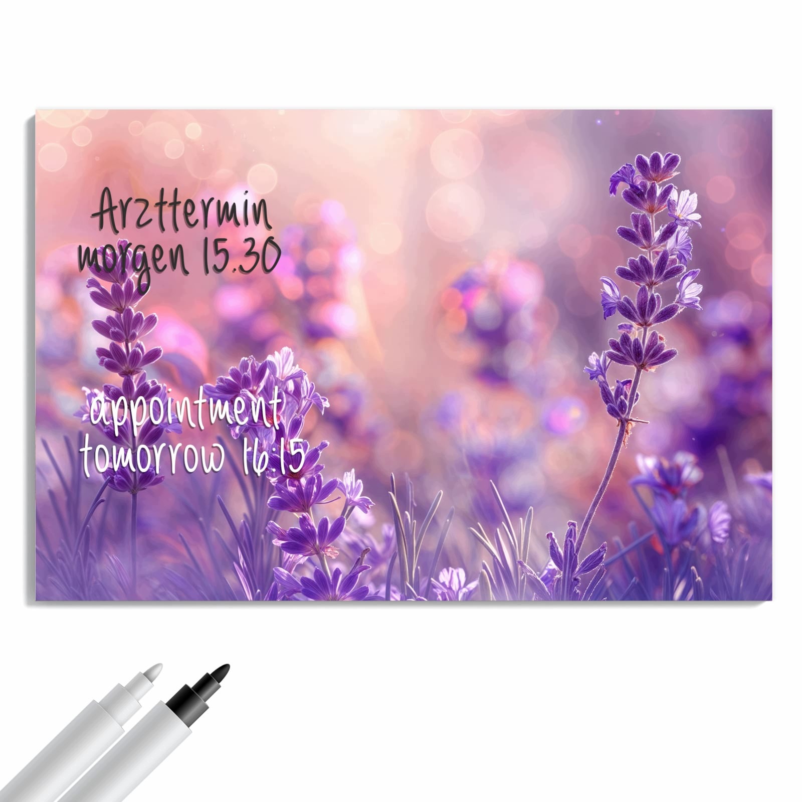 Magnetická tabule – obraz na zeď Sen o levanduli | 60 × 40 cm