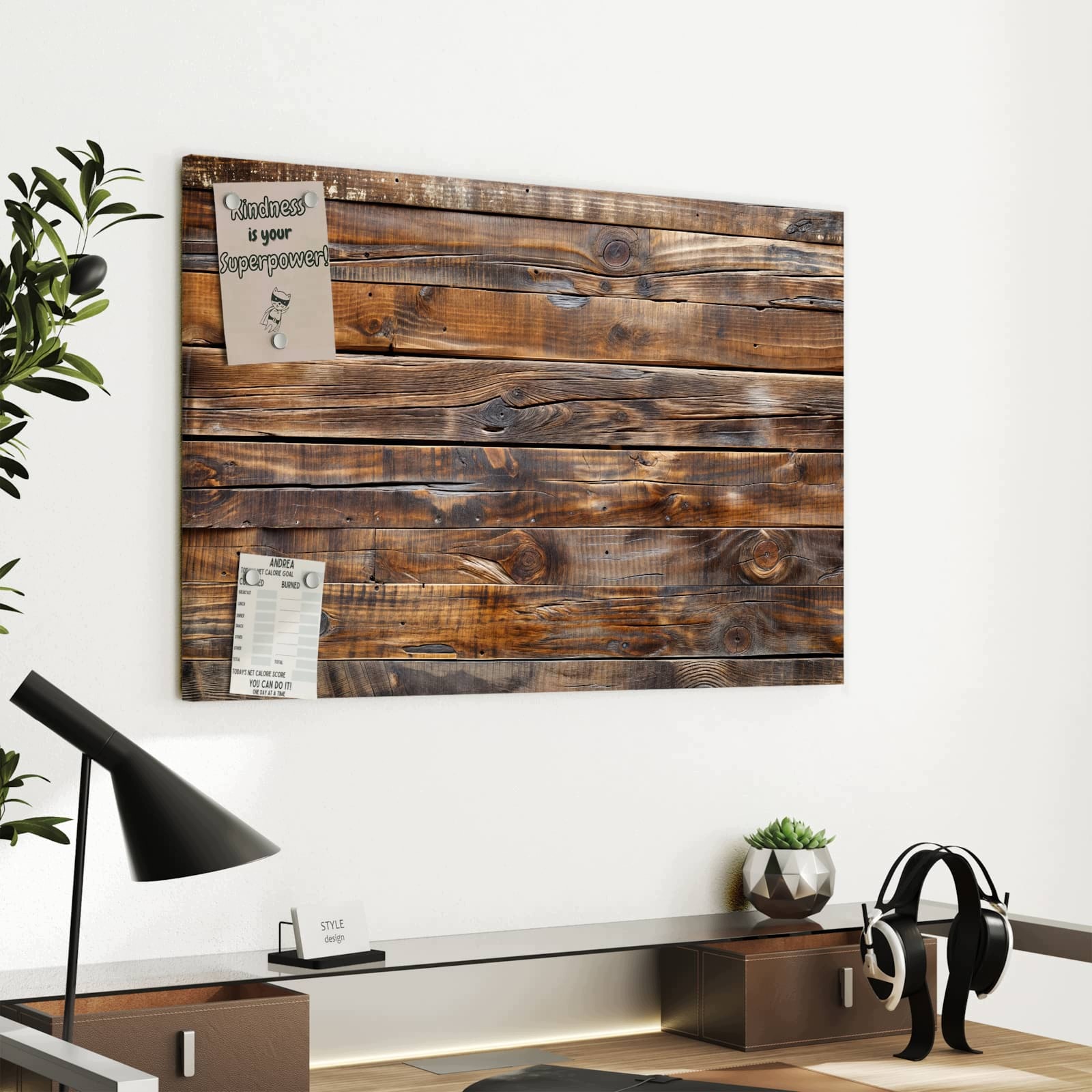 Magnetická tabule – obraz na zeď Sloje dřeva | 60 × 40 cm