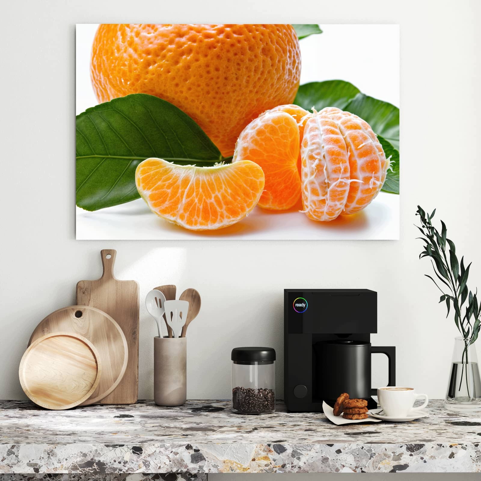 Magnetická tabule – obraz na zeď Čerstvá mandarinka | 90 × 60 cm