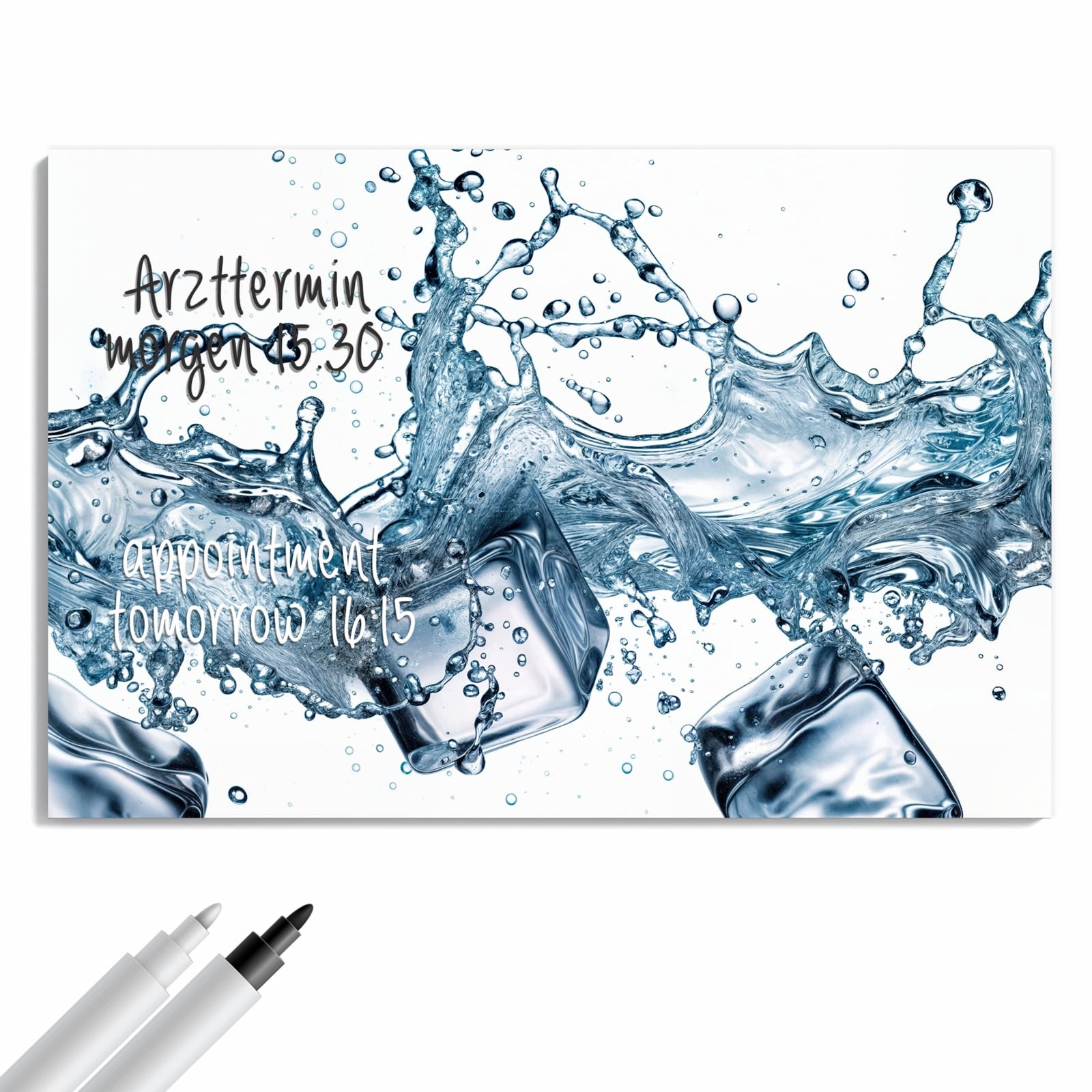 Magnetická tabule – obraz na zeď Cákance vody | 60 × 40 cm