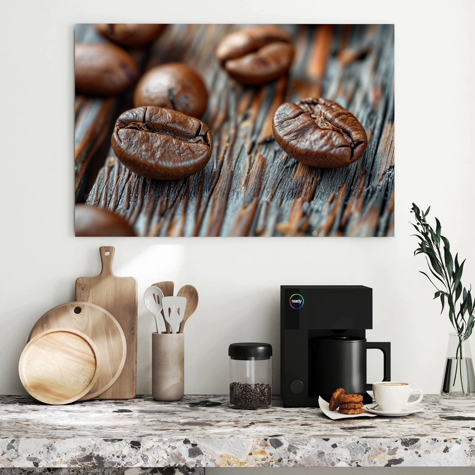 Magnetická tabule – obraz na zeď Jemná zrna kávy | 90 × 60 cm