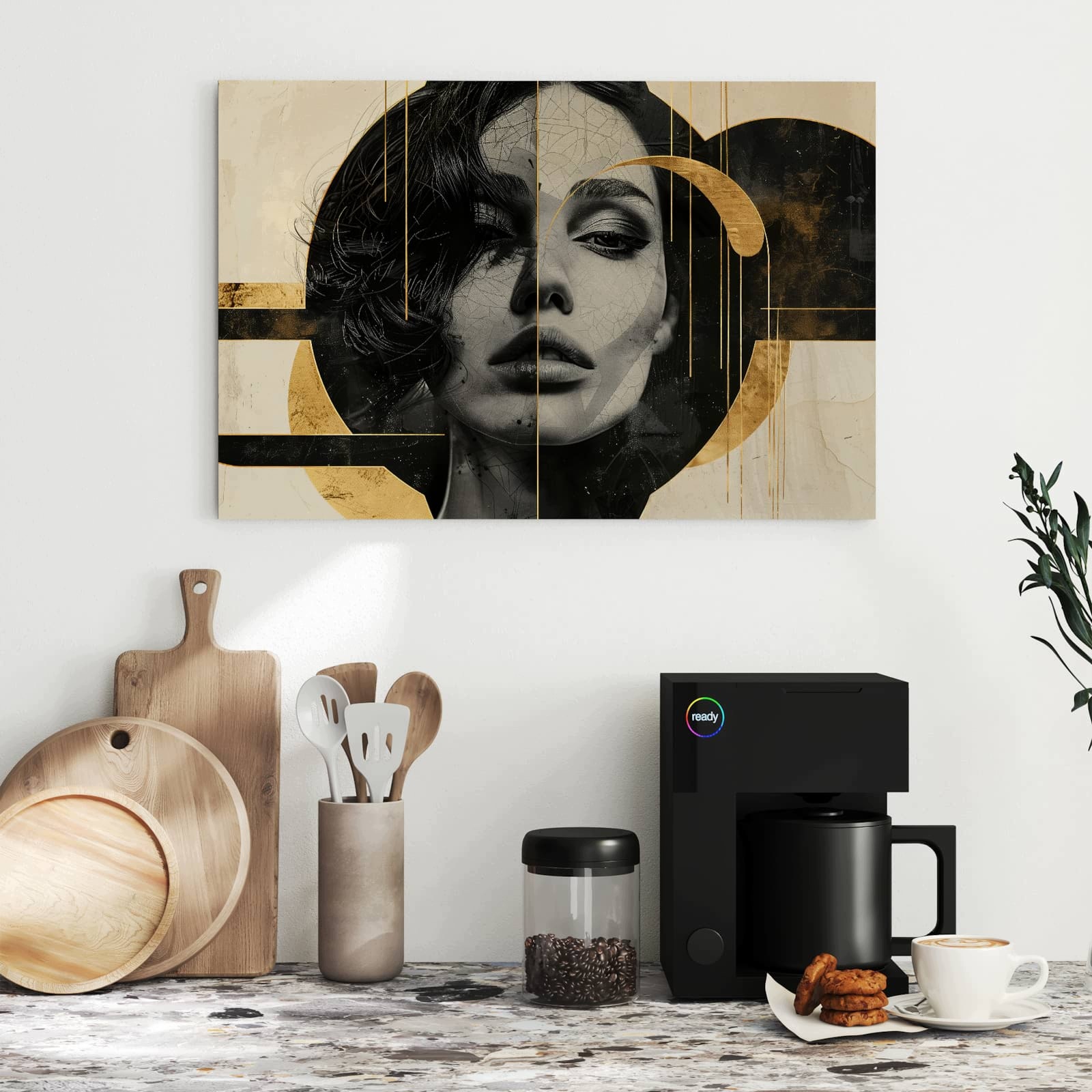 Magnetická tabule – obraz na zeď Umělecký portrét | 60 × 40 cm