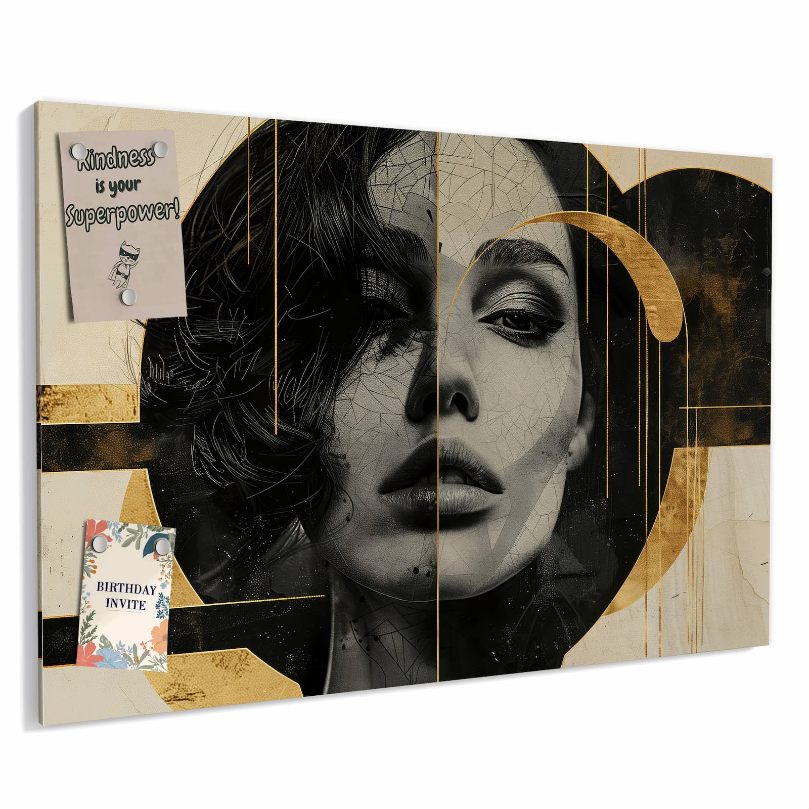 Magnetická tabule – obraz na zeď Umělecký portrét | 60 × 40 cm