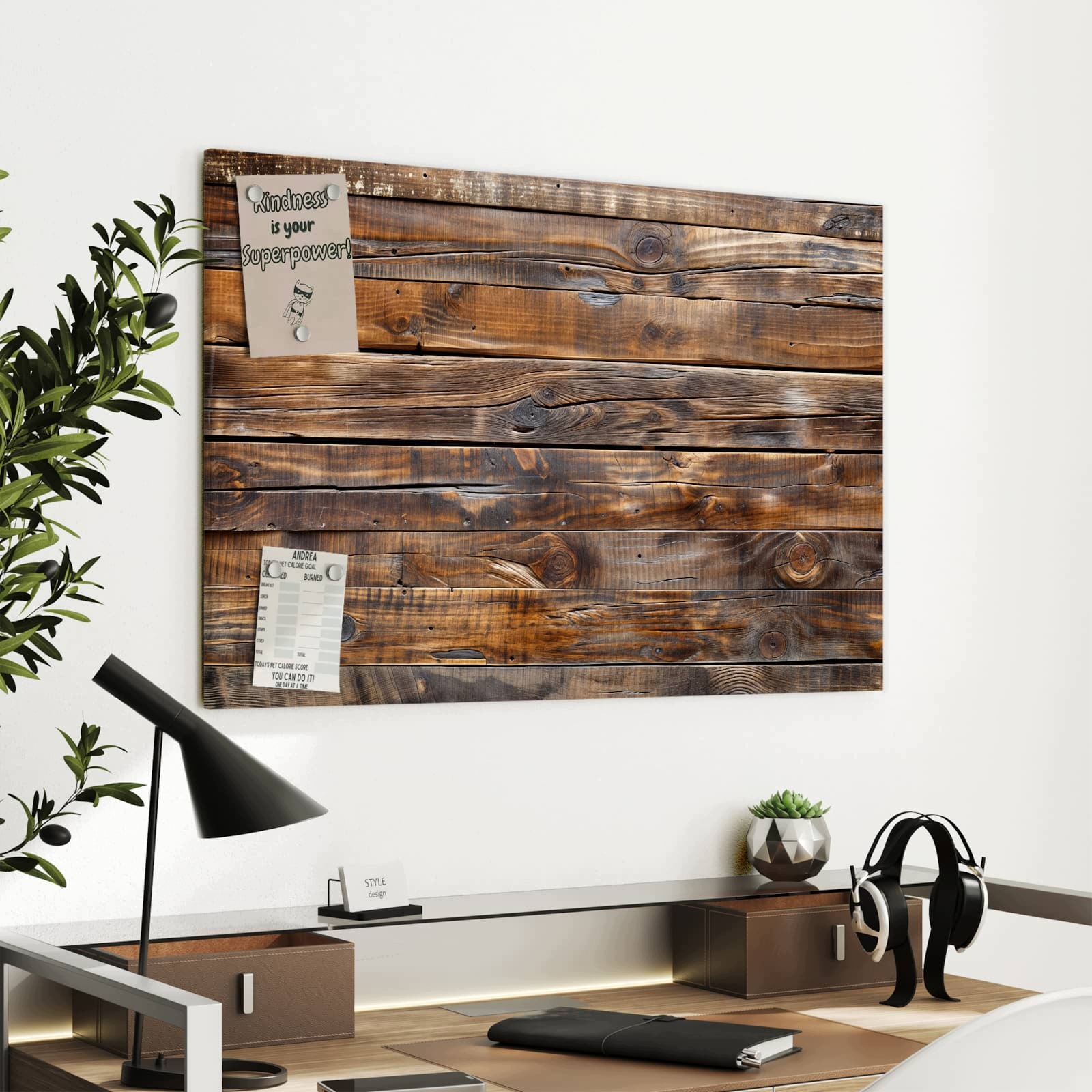 Magnetická tabule – obraz na zeď Sloje dřeva | 90 × 60 cm