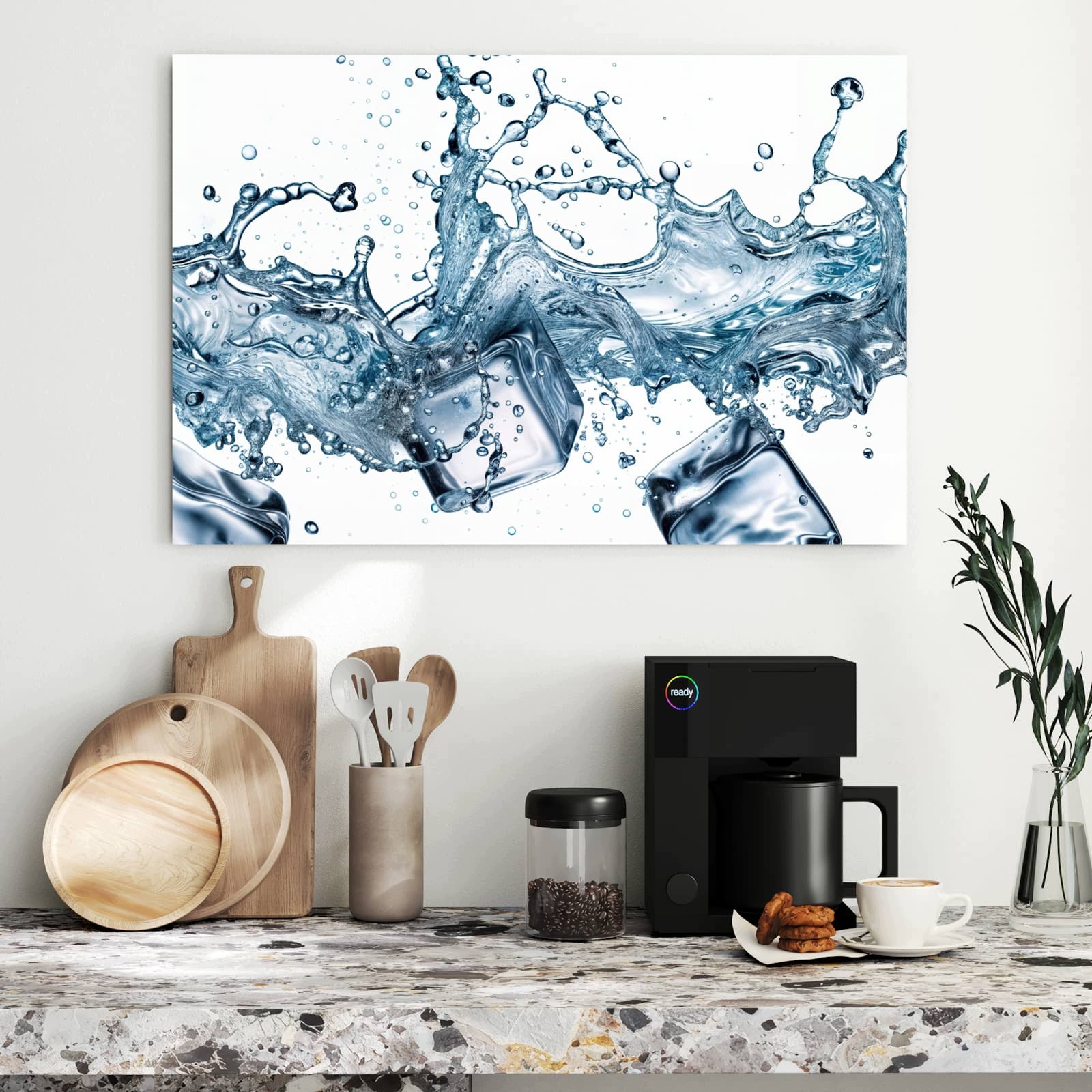 Magnetická tabule – obraz na zeď Cákance vody | 90 × 60 cm