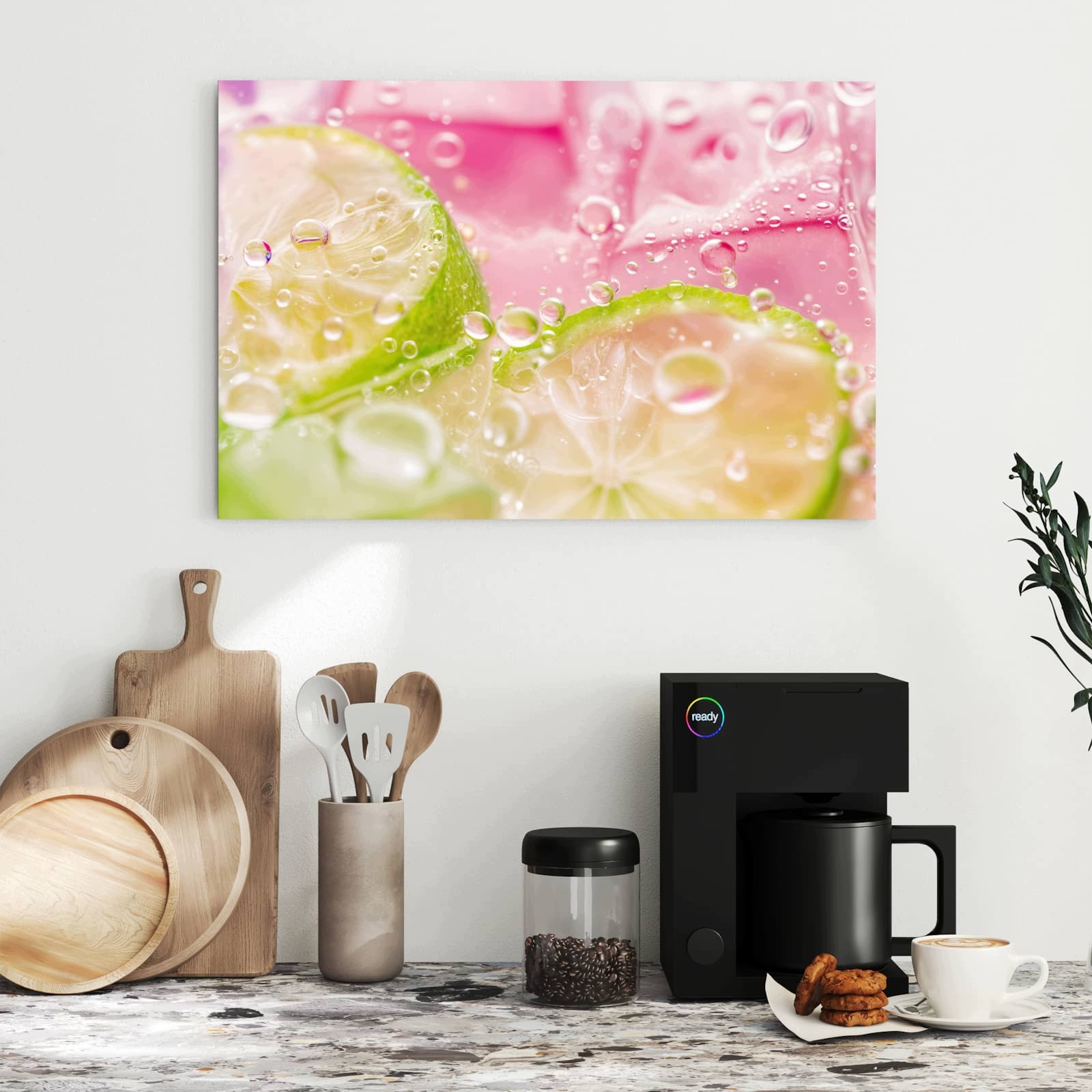 Magnetická tabule – obraz na zeď Cákance limetek | 60 × 40 cm