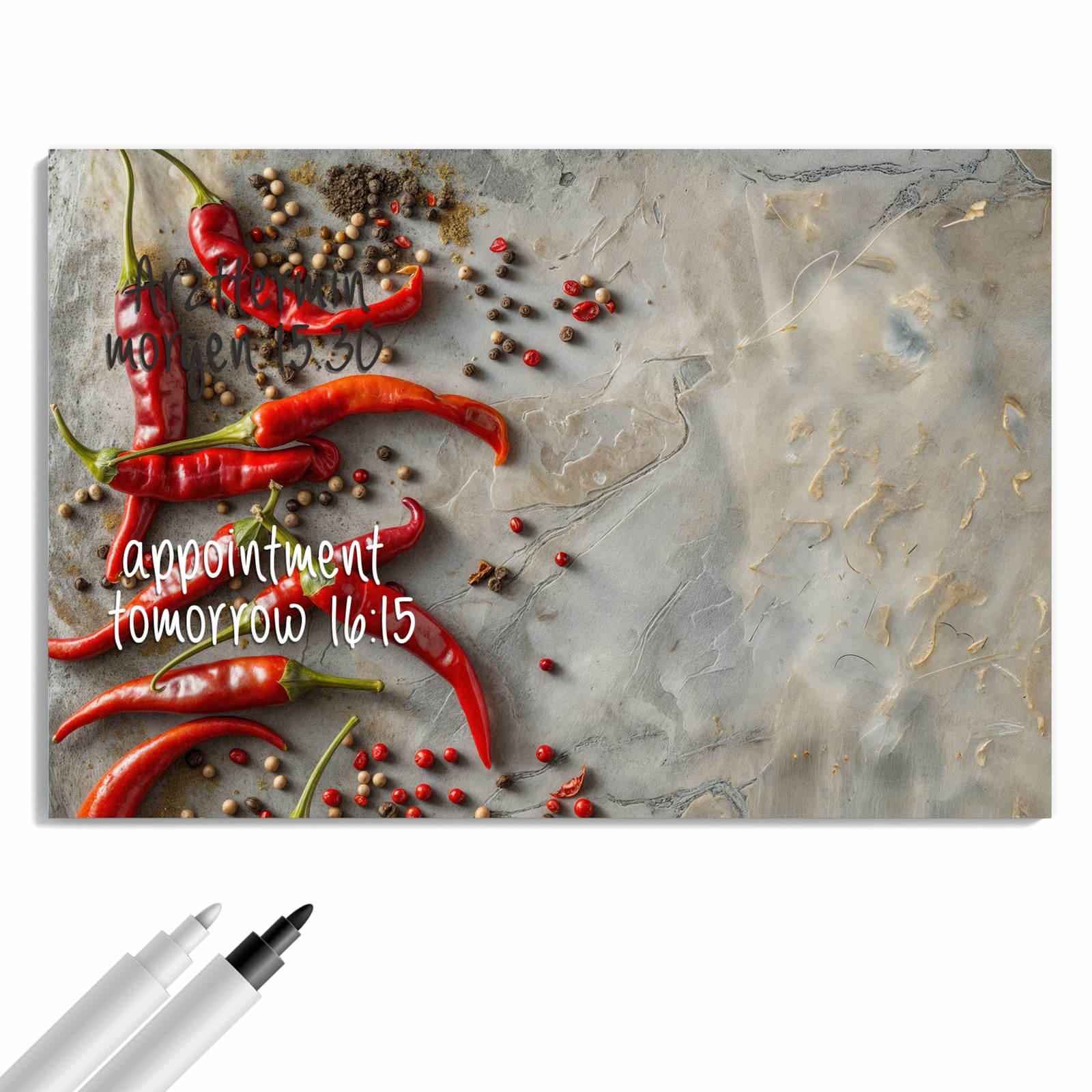 Magnetická tabule – obraz na zeď Chilli papričky | 60 × 40 cm