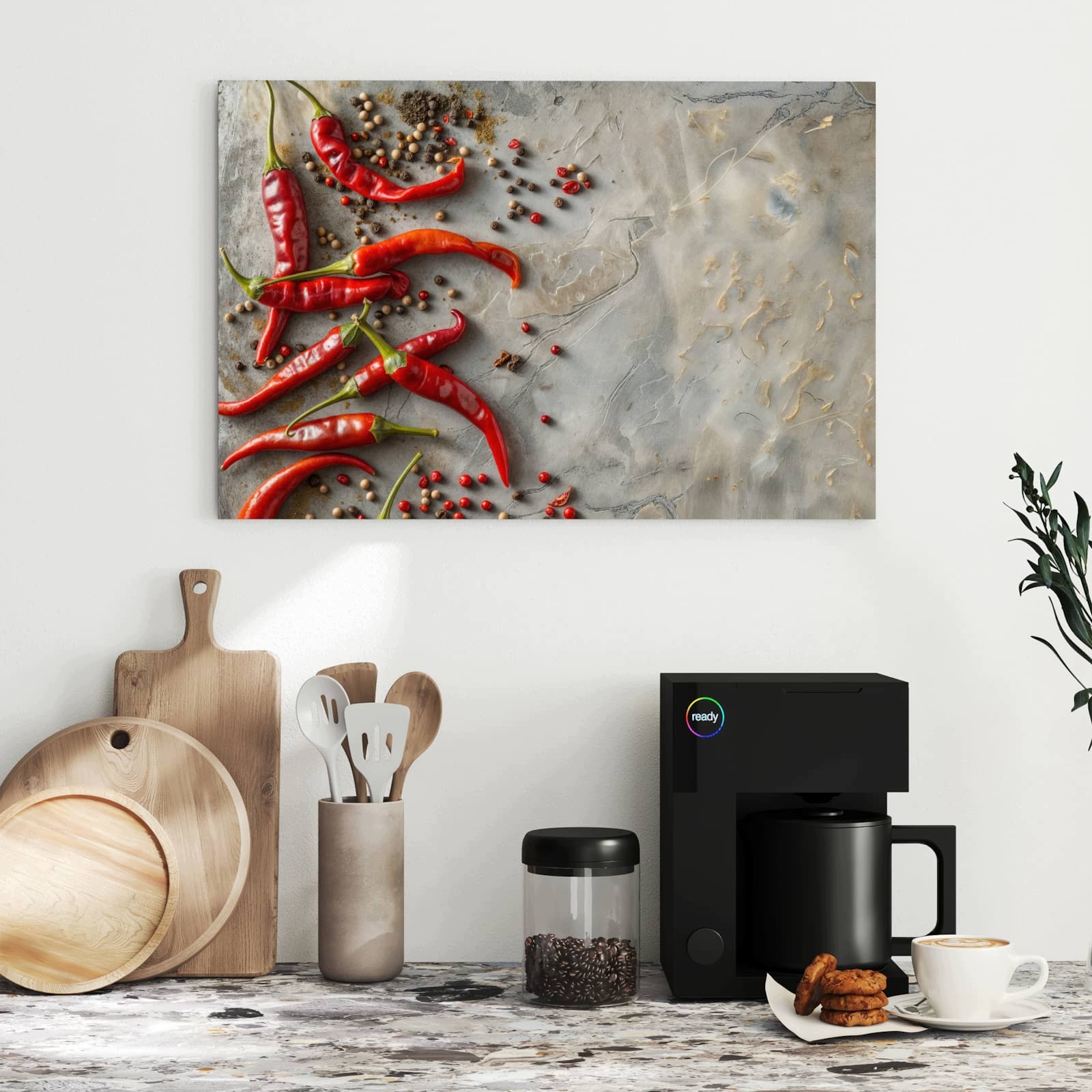 Magnetická tabule – obraz na zeď Chilli papričky | 60 × 40 cm