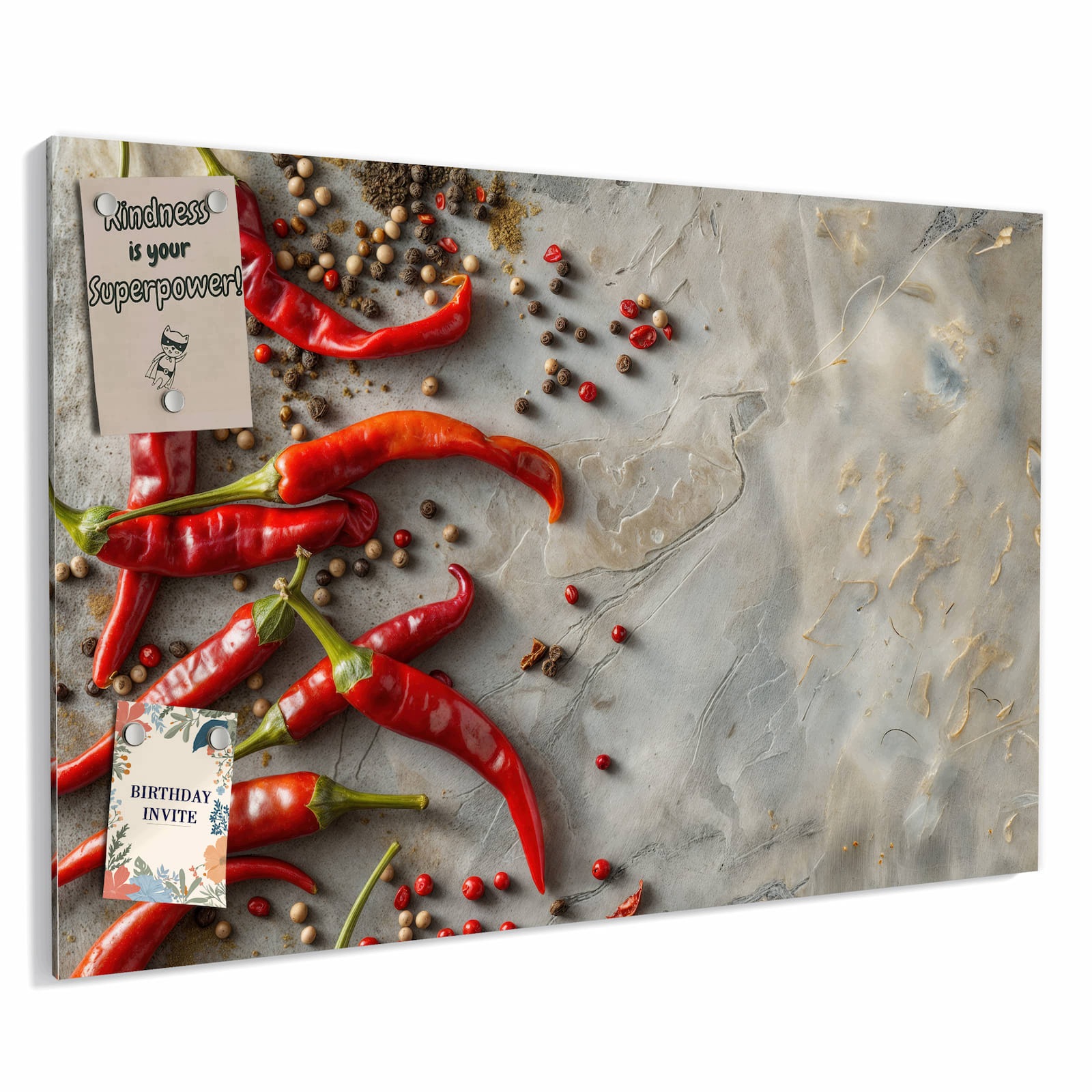 Magnetická tabule – obraz na zeď Chilli papričky | 60 × 40 cm