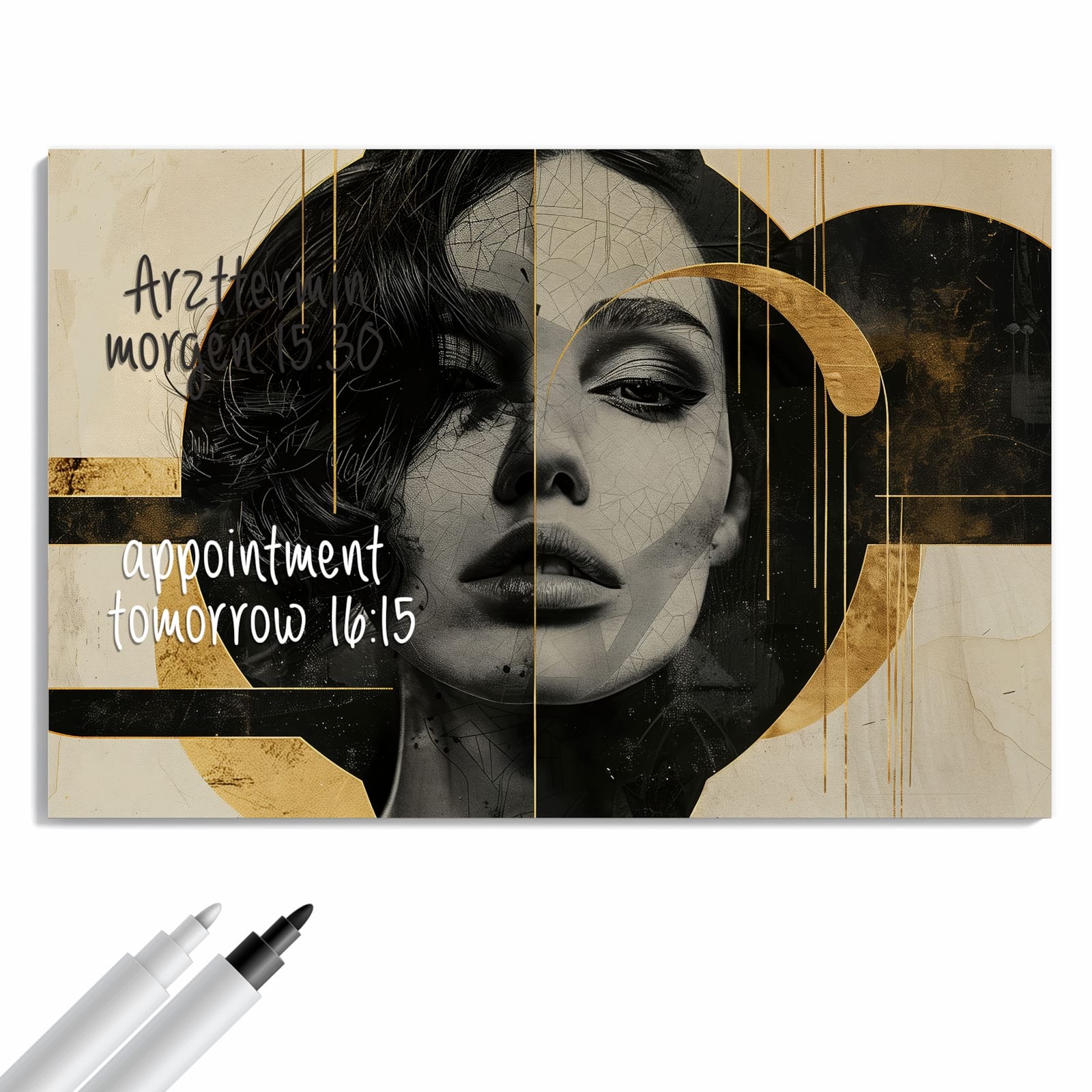 Magnetická tabule – obraz na zeď Umělecký portrét | 90 × 60 cm