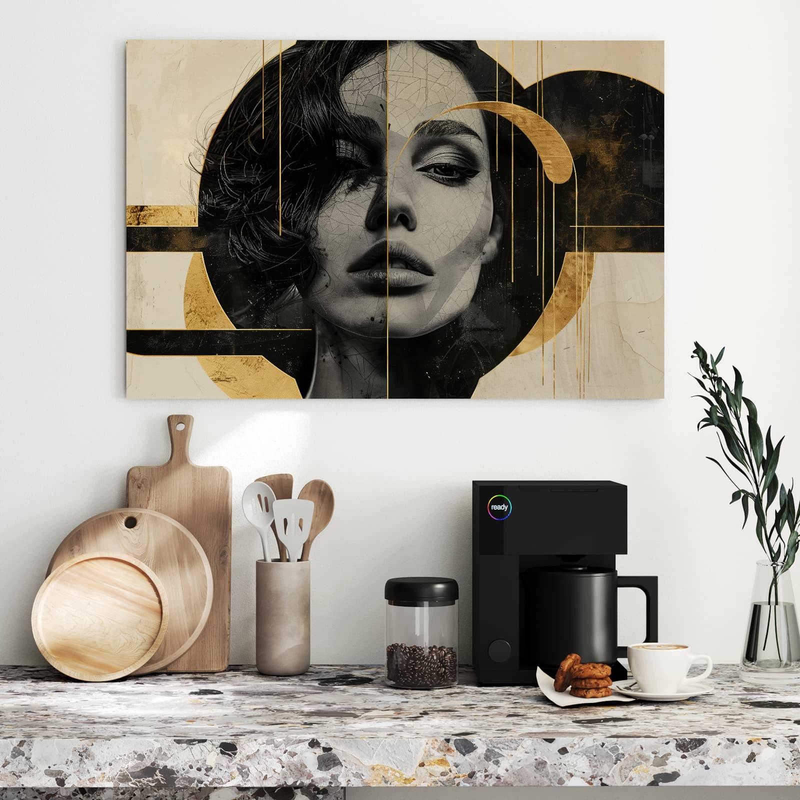 Magnetická tabule – obraz na zeď Umělecký portrét | 90 × 60 cm