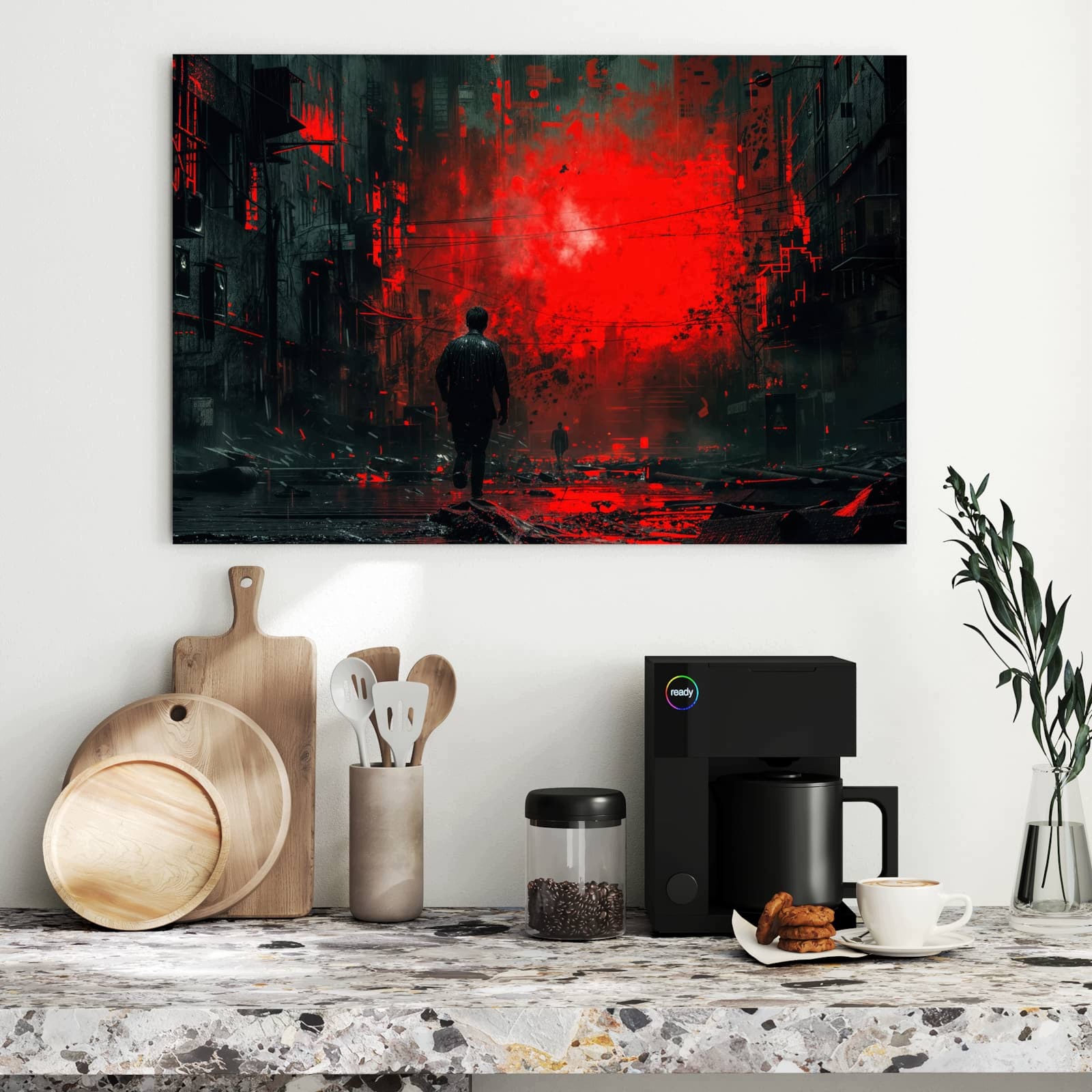 Magnetická tabule – obraz na zeď Opuštěná ulice | 90 × 60 cm